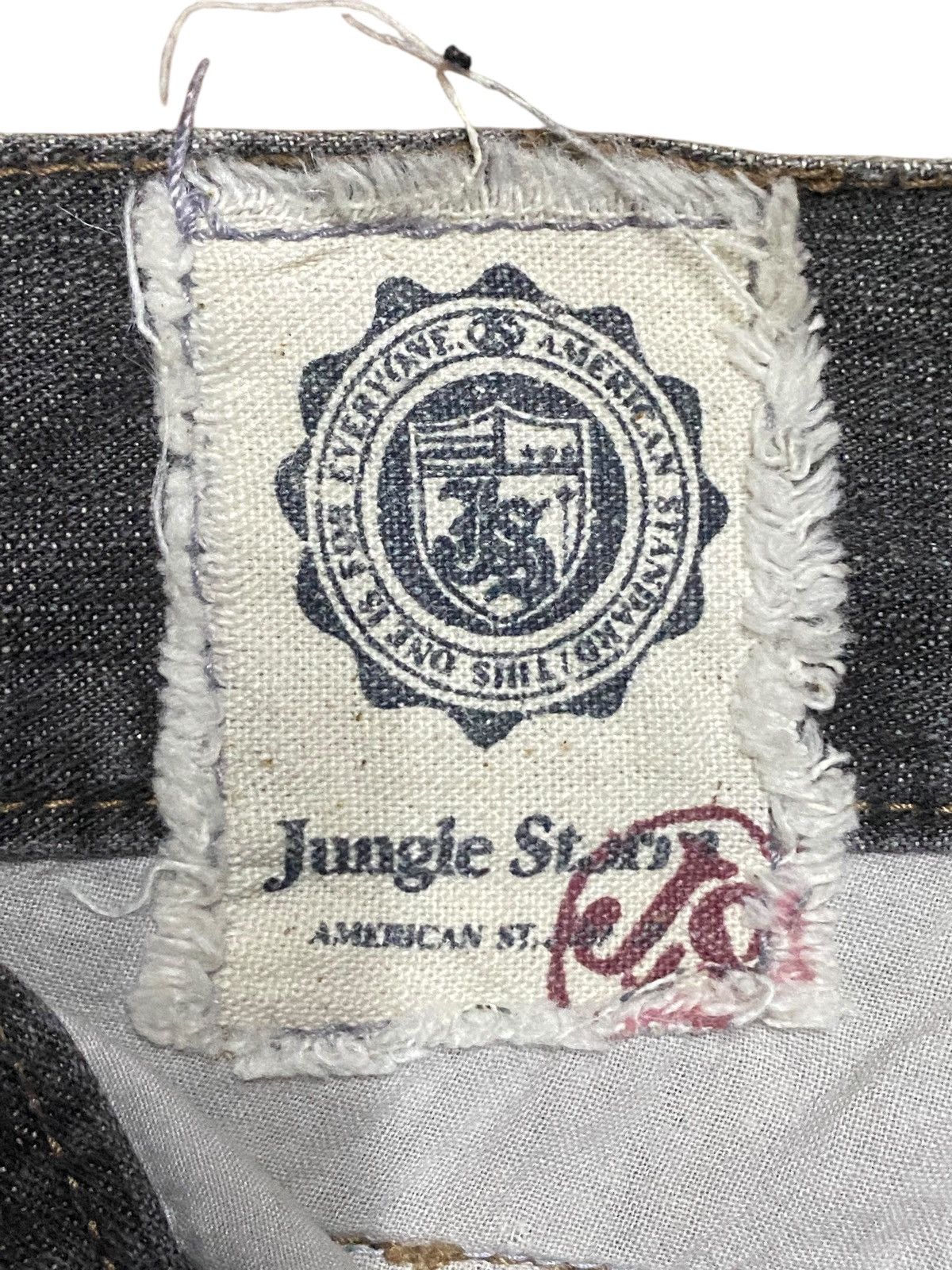 Windsor Smith Vintage Jungles Black Denim Distressed Baggy Jeans Size US 36 / EU 52 - 15 Thumbnail