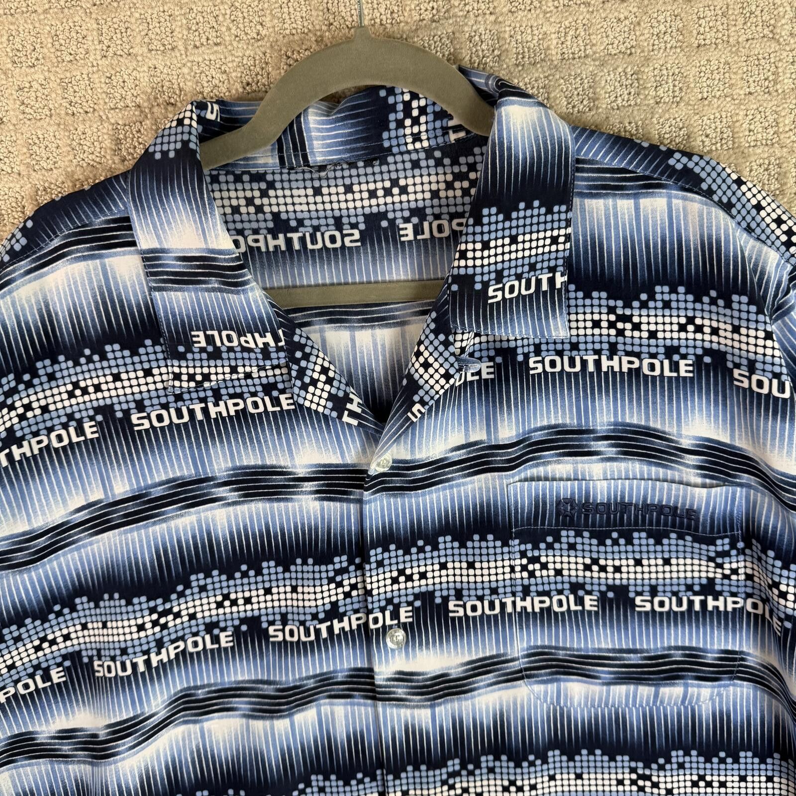 Southpole y2k southpole all over print button up shirt 2XL Size US XXL / EU 58 / 5 - 2 Thumbnail