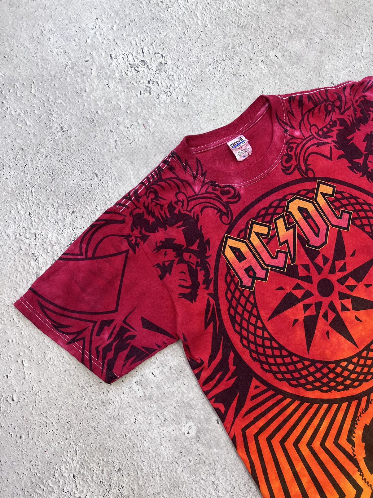 Anvil × Band Tees × Vintage AC/DC 2009 "Black Ice" World Tour tee Sz. Medium men's Size US M / EU 48-50 / 2 - 2 Thumbnail