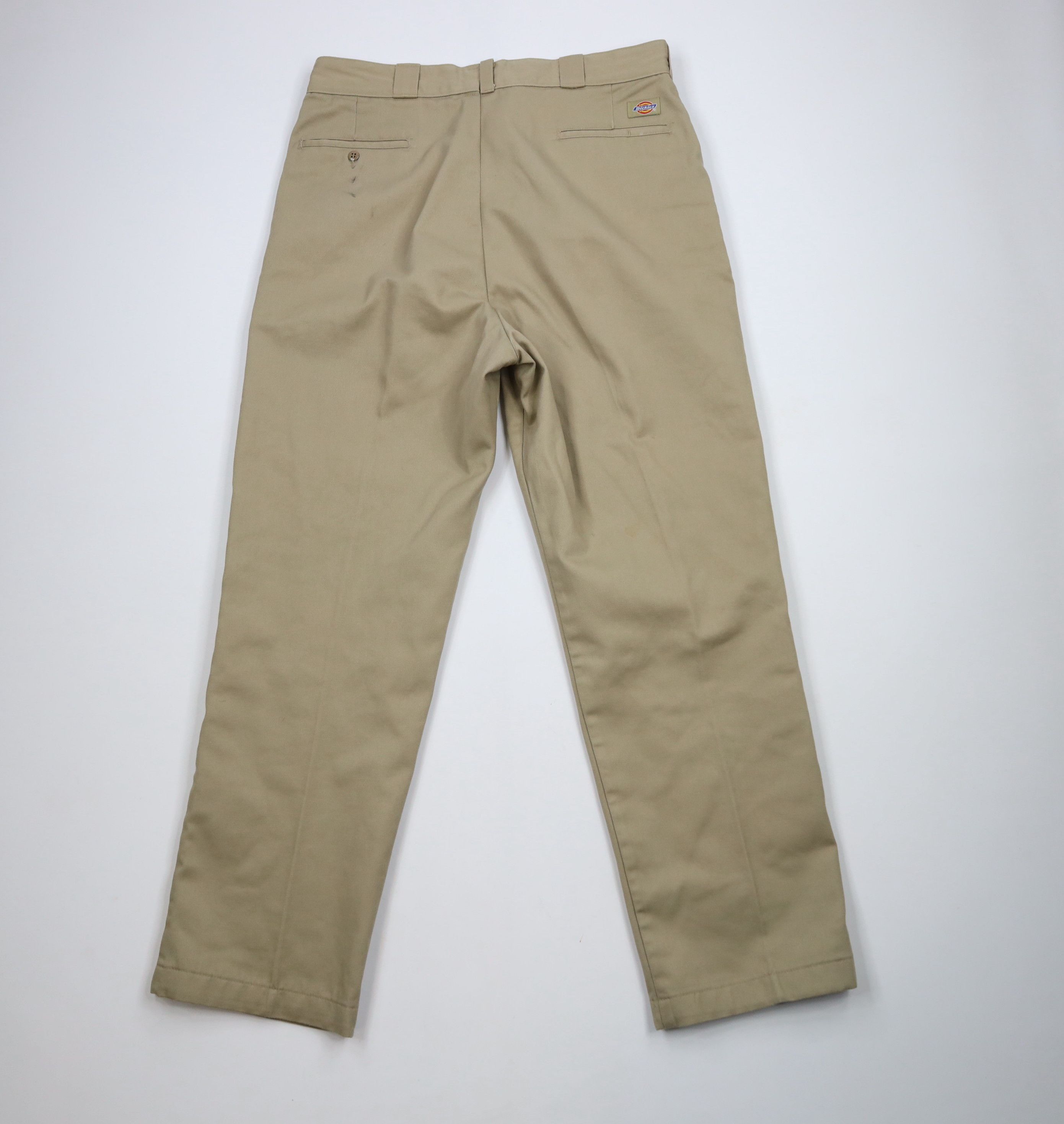 Dickies × Vintage Vintage 90s Y2K Dickies Flannel Lined Wide Leg Pants Beige Size US 36 / EU 52 - 12 Thumbnail