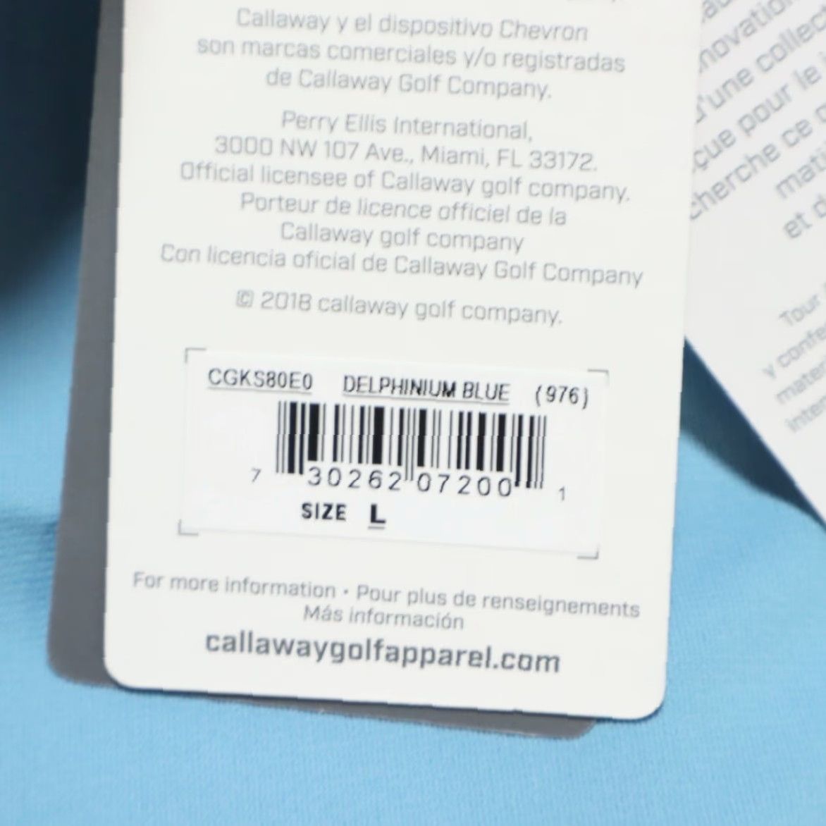 Callaway Callaway Tour Authentic Polyester Polo Shirt Delphinium Blue Men’s L Shirt Polo Short Sleeve Regular fit Conference? Size US L / EU 52-54 / 3 - 6 Thumbnail