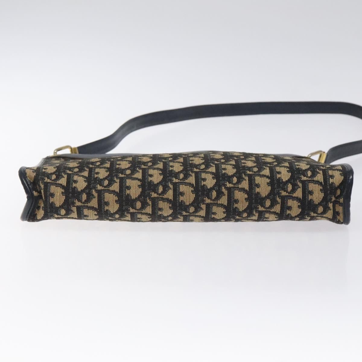 Dior DIOR Trotter Canvas Shoulder Bag Navy Gold Size ONE SIZE - 9 Thumbnail