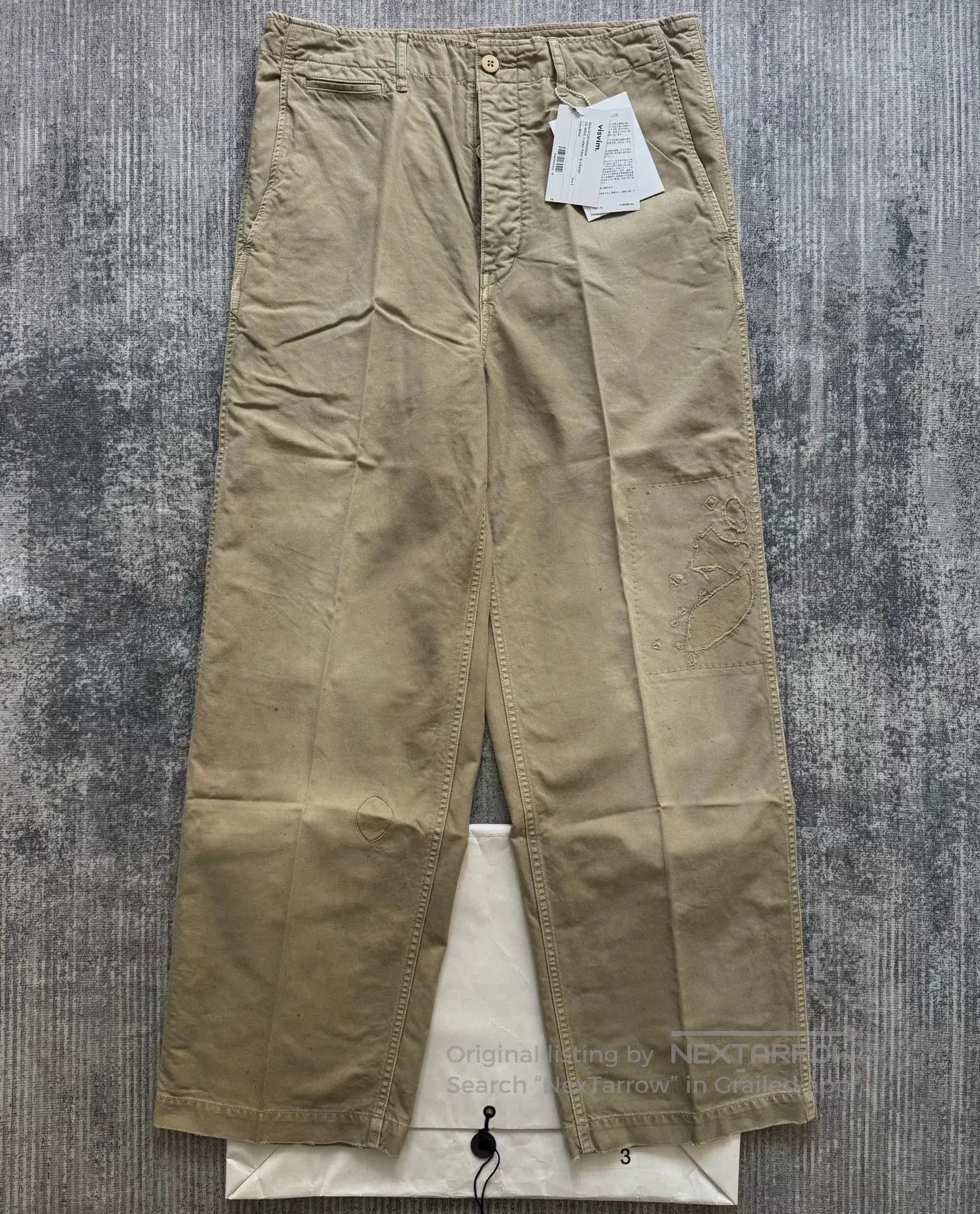 Visvim VISVIM EX WIDE CHINO PANTS CRASH. Size US 28 / EU 44 - 1 Thumbnail