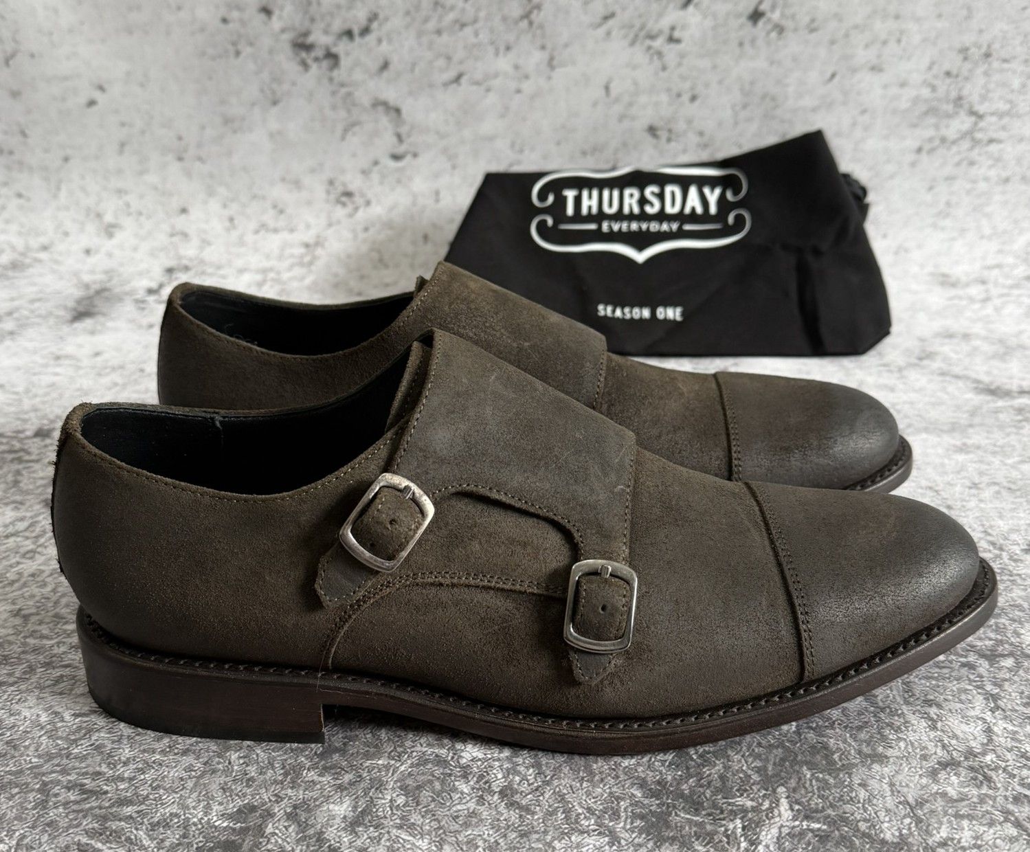 Thursday Boot Company Thursday Boot Company Saint Double Monk Suede Shoes US 10 Size US 10 / EU 43 - 1 Thumbnail