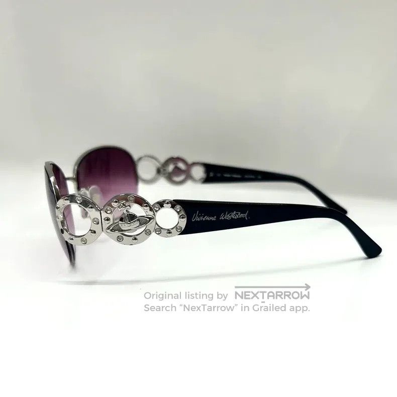 Vivienne Westwood Vivienne Westwood Rare Purple Iridescent, 3D Saturn Logo, Size ONE SIZE - 3 Thumbnail