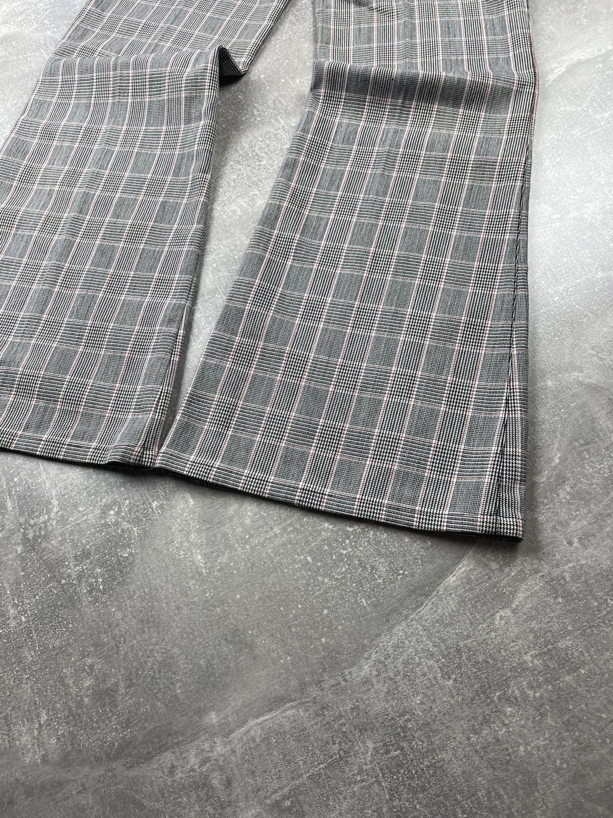 Moschino × Vintage Moschino Vintage Rare Archive Flared Checkered Pants Size 34" / US 12 / IT 48 - 5 Thumbnail