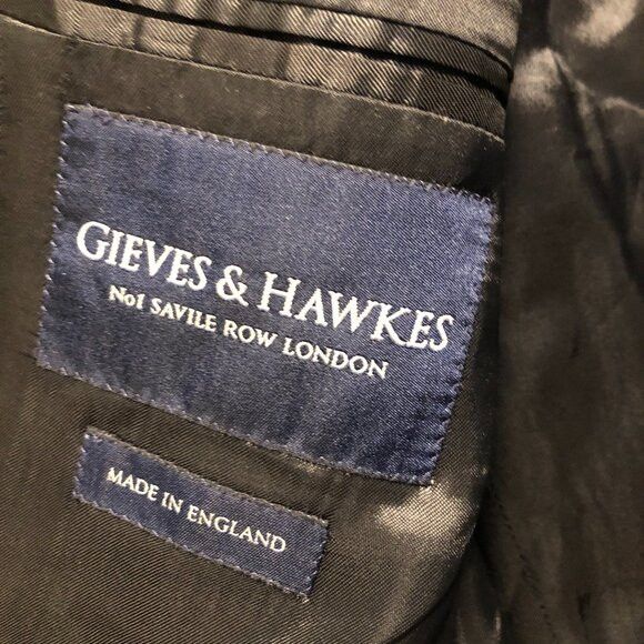Gieves & Hawkes gieves & hawkes men's wool sport coat jacket blazer size:40L Size 40L - 5 Thumbnail