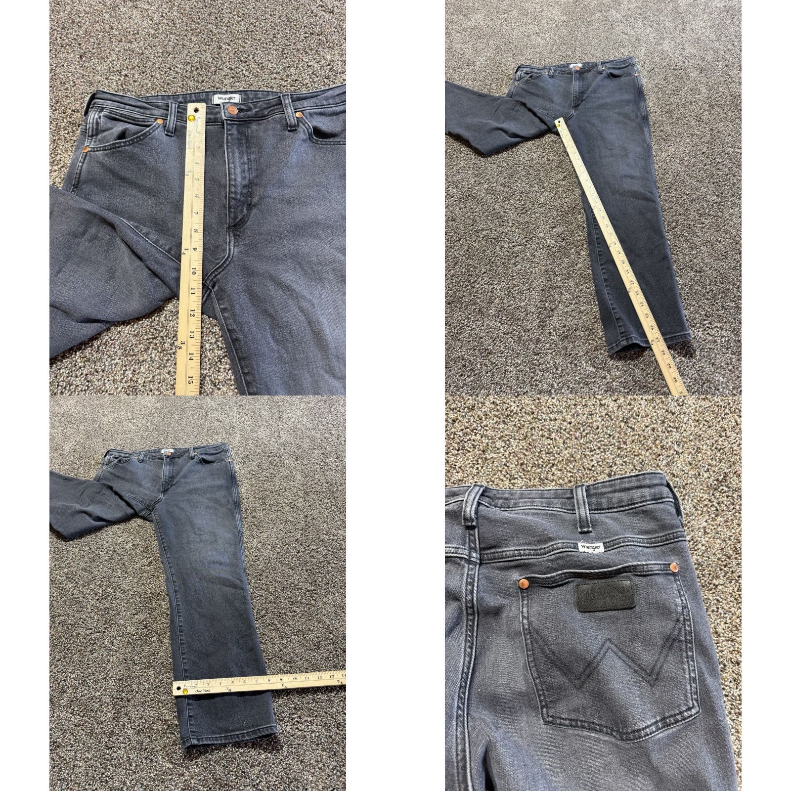 Wrangler Wrangler Jeans Men 32 Gray Denim Straight High Rise 32X27 Wrangler Wild West Jeans Men 32 Gray Denim 27 Inseam Straight Flex Size US 32 / EU 48 - 8 Thumbnail