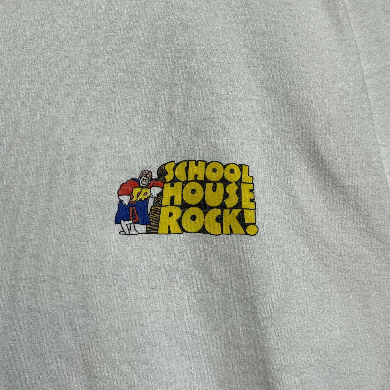 Jerzees × Vintage Vintage 90s School House Rock T-Shirt L Conjunction Junction Size US L / EU 52-54 / 3 - 4 Thumbnail