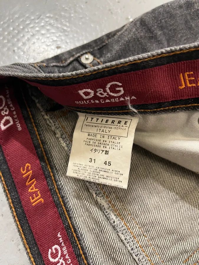 Dolce & Gabbana AW2003 Dolce & Gabbana Multi Zips Grey Denim Jeans Size US 31 - 13 Thumbnail