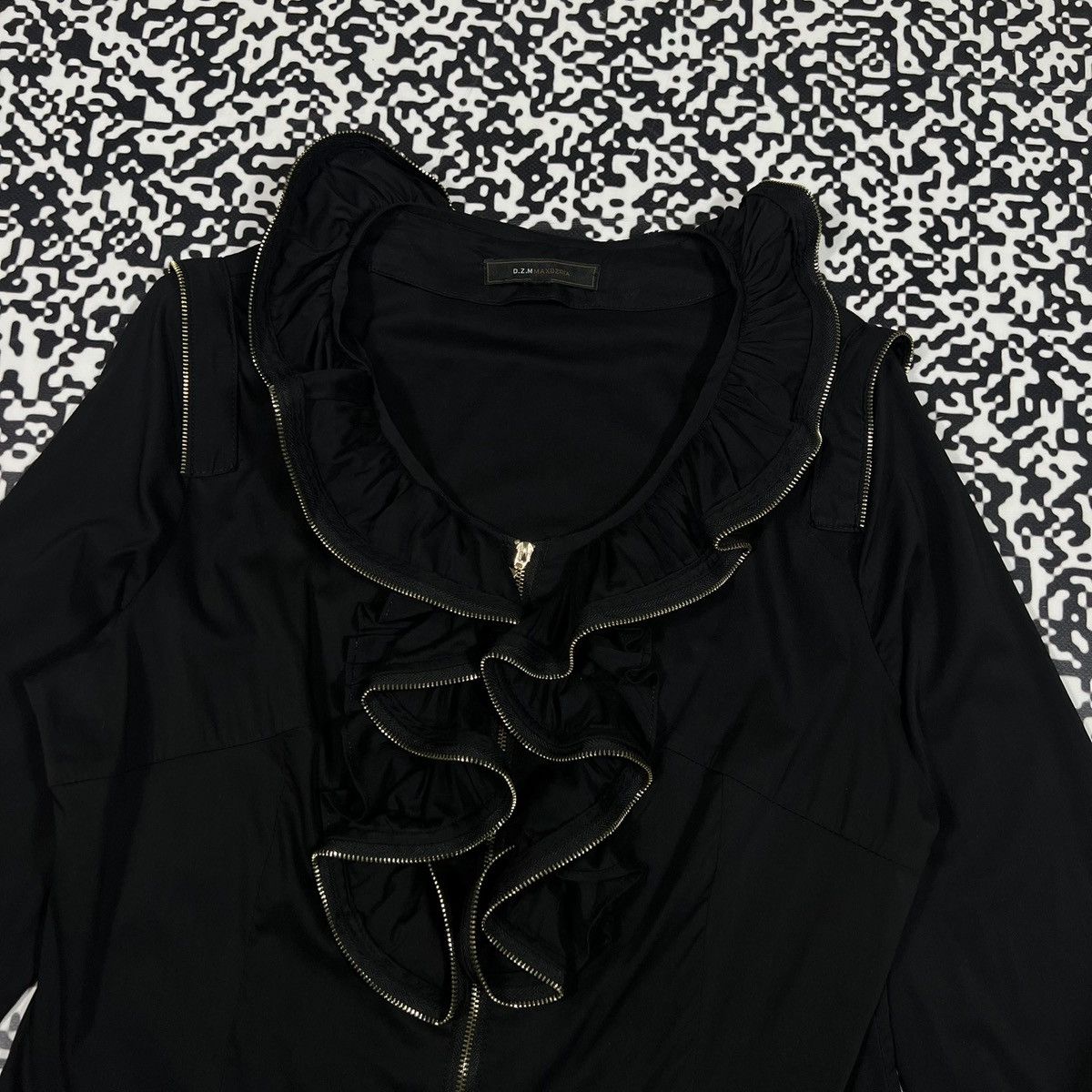Japanese Brand Vintage Y2K Japanese Zip Asymmetrical Style Blouses Shirt Size M / US 6-8 / IT 42-44 - 6 Thumbnail