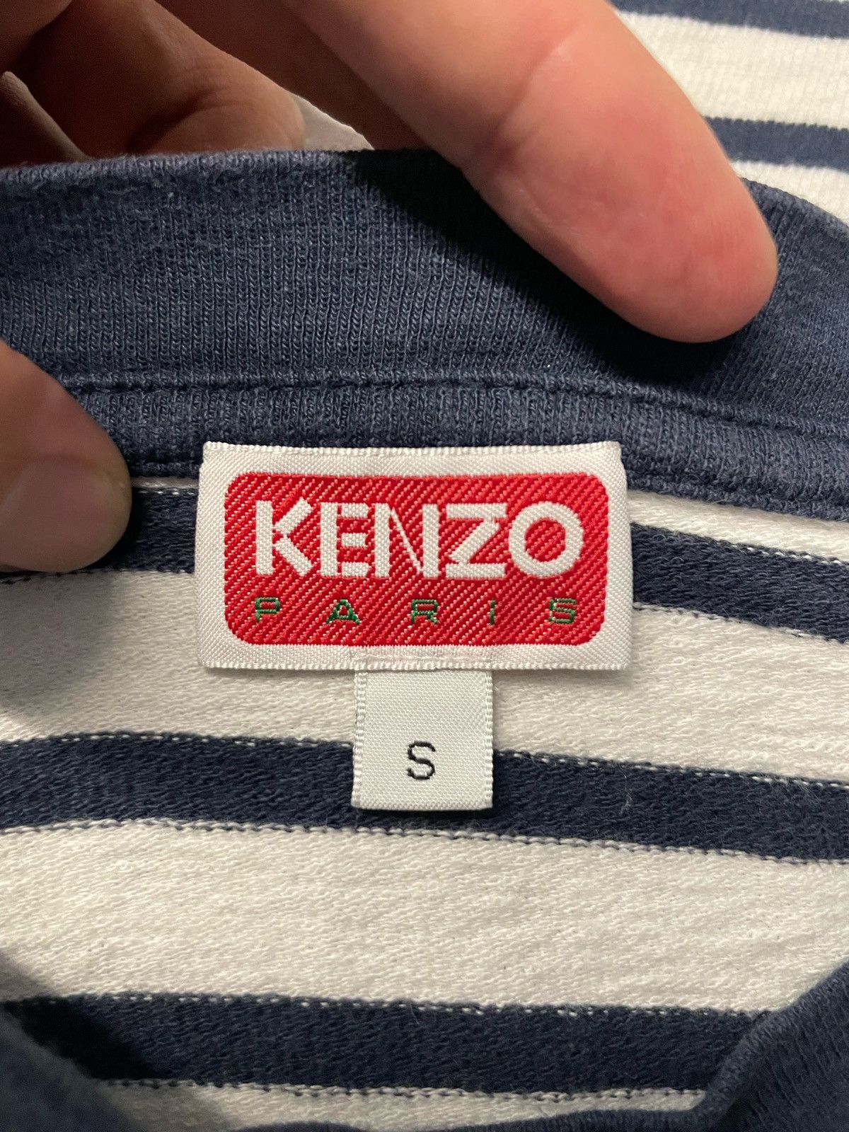 Kenzo Kenzo SS23 Striped Small Logo Short-Sleeves Tee Size US S / EU 44-46 / 1 - 9 Thumbnail