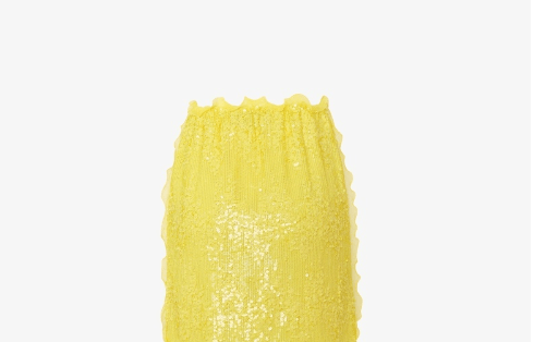 Fendi o1loc1c0824 Skirt in Yellow Size 30" / US 8 / IT 44 - 2 Thumbnail