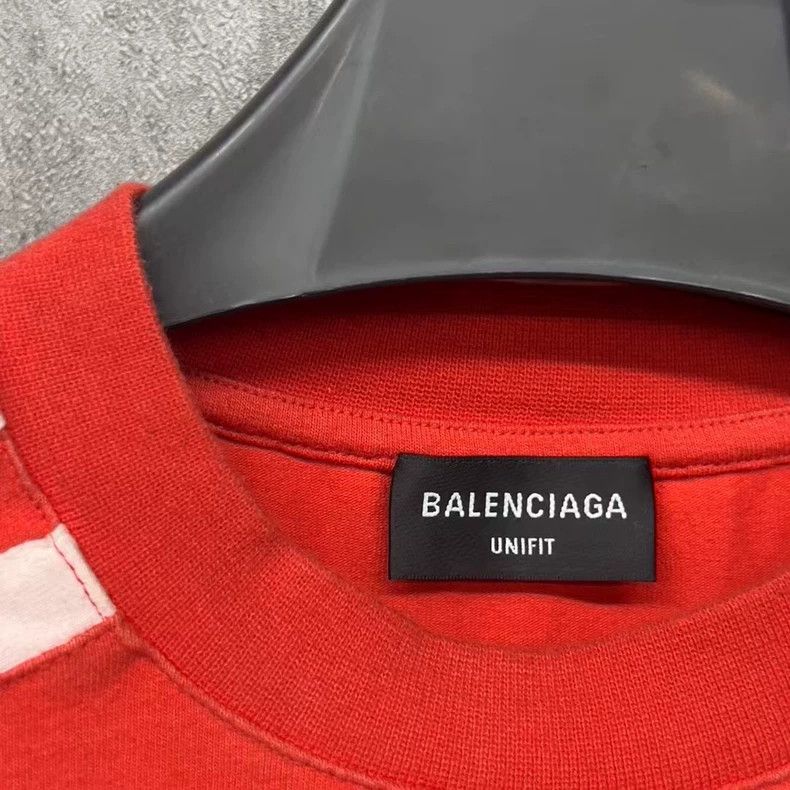 Balenciaga Balenciaga Embroidered Logo Skinny Stretch Short Sleeves Size US S / EU 44-46 / 1 - 4 Thumbnail
