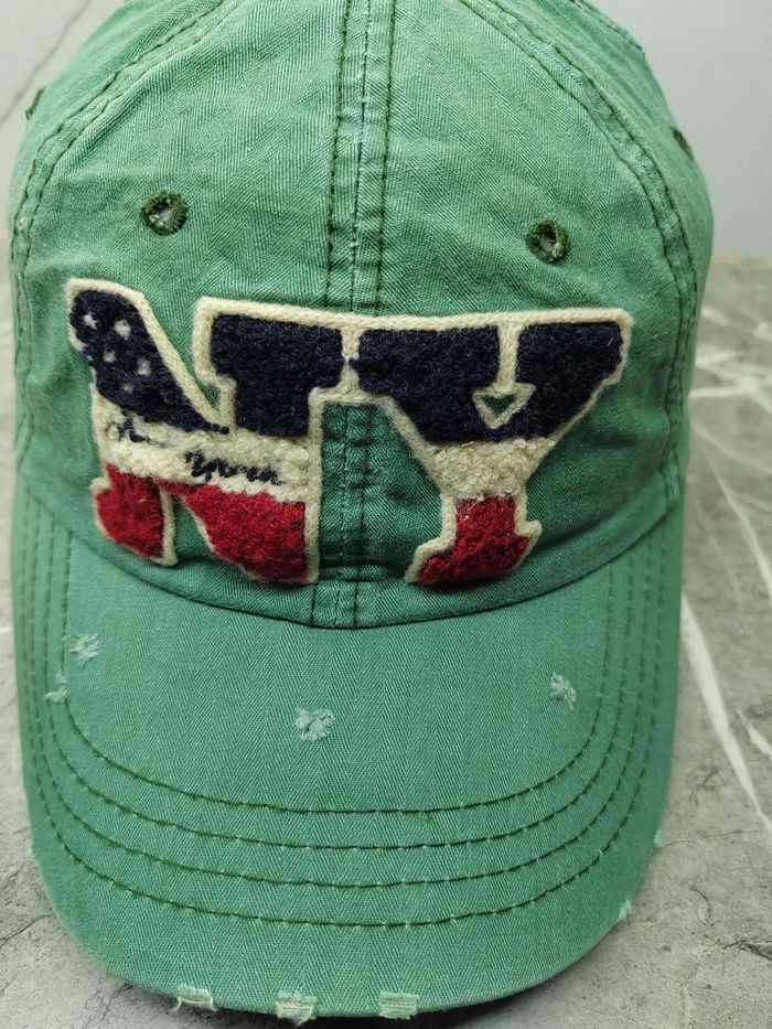 Japanese Brand Vintage NY Distressed Style Cap Hat Size ONE SIZE - 3 Thumbnail