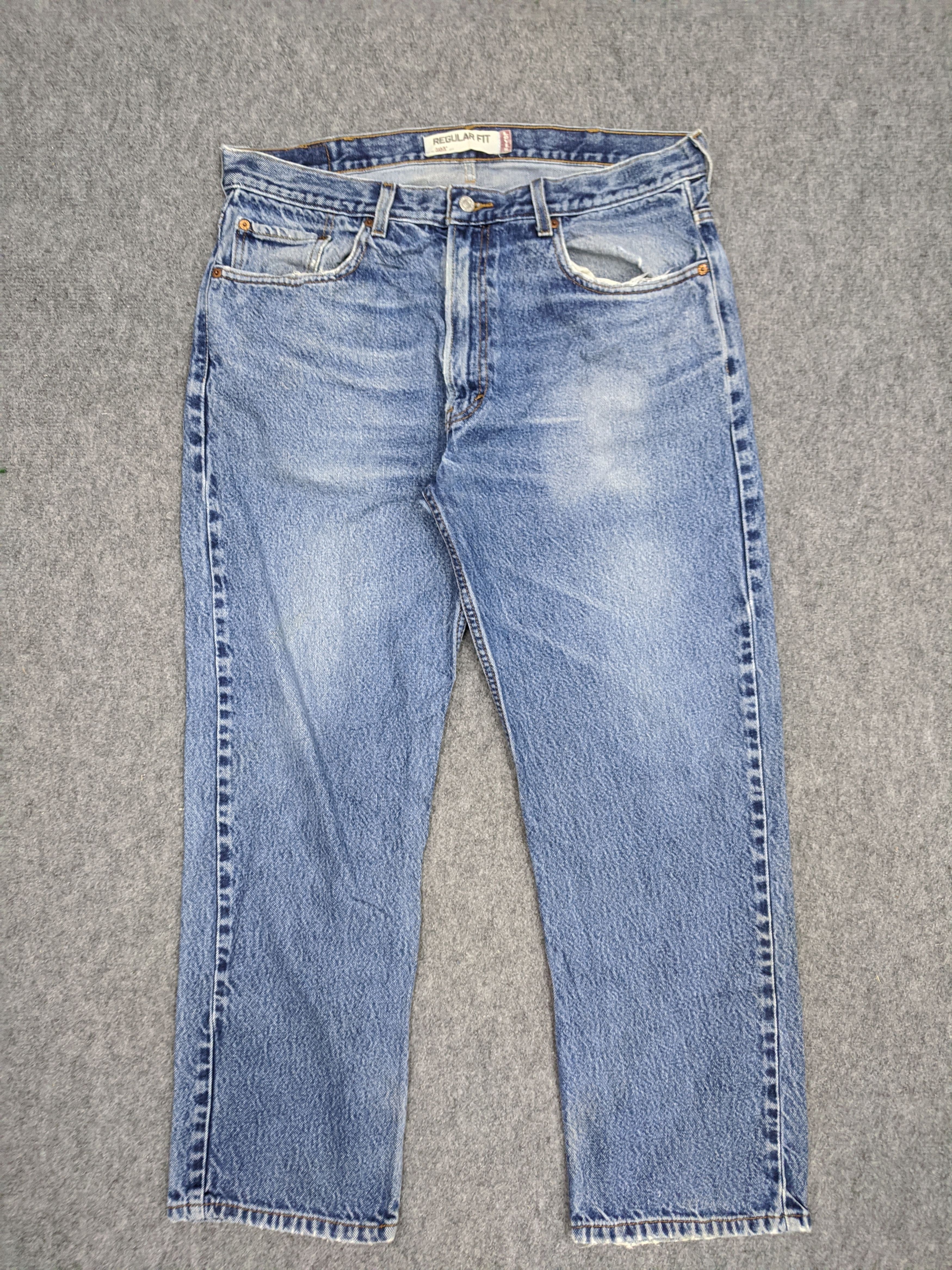 Vintage Levis 505 Faded Blue Jeans DP0859