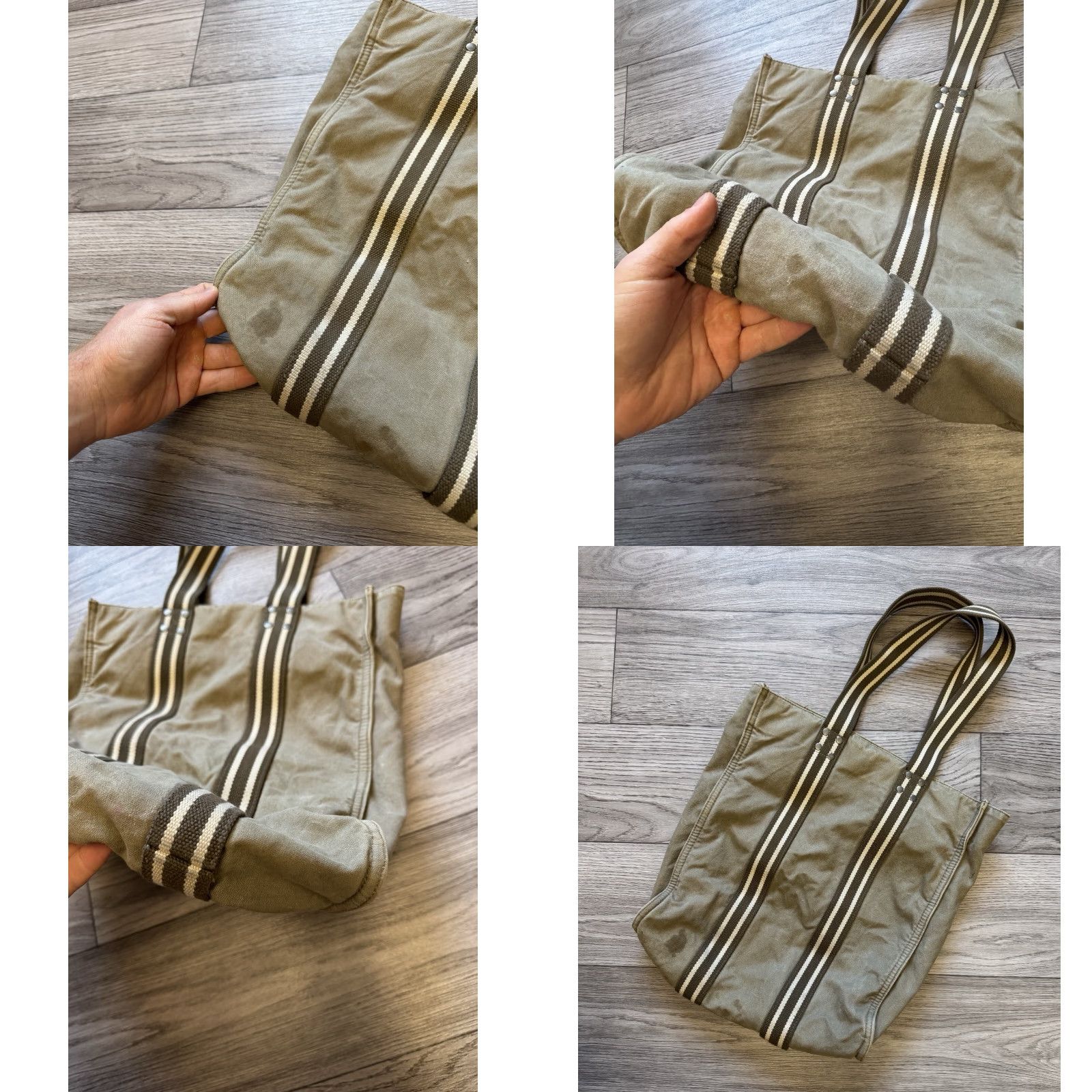 Diesel VINTAGE Diesel Khaki Green Army Flight Cargo Shoulder Bag Archive 2000’s Unisex Adults Bag Size ONE SIZE - 8 Thumbnail