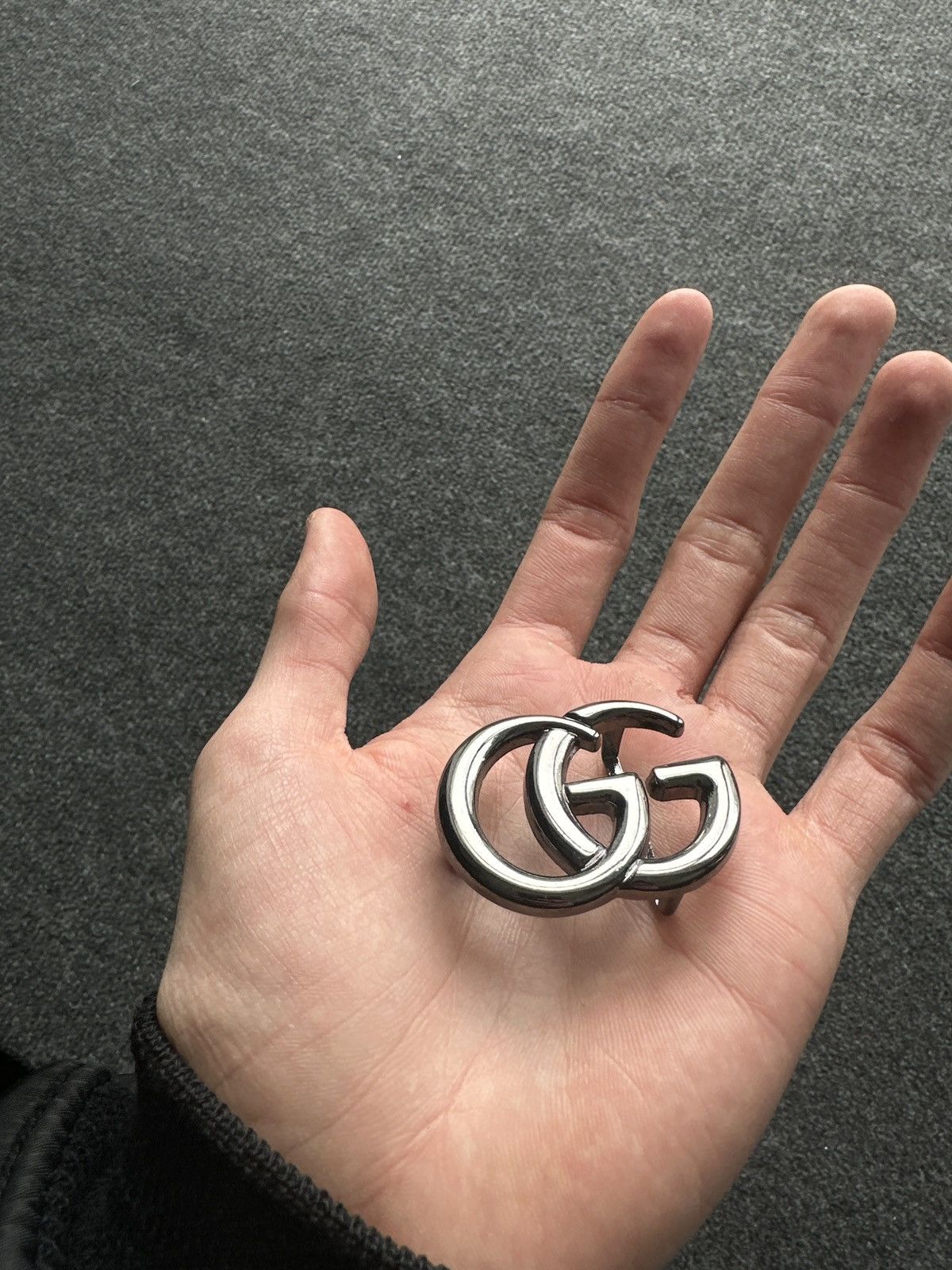 Other RARE🚨 BIG GG DOUBLE G WOMEN BUCKLE SILVER LOGO ONLY BUCKLE Size ONE SIZE - 2 Thumbnail