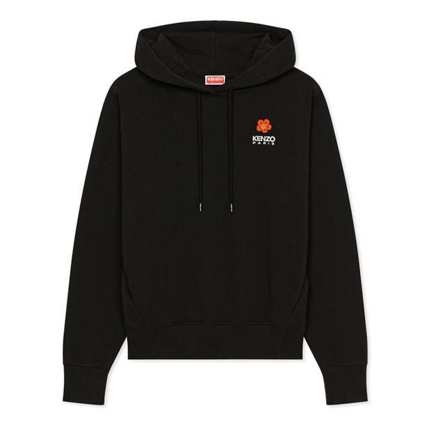 Kenzo o1g2r1mq1024 Floral Hoodie in Black Size L / US 10 / IT 46 - 1 Thumbnail