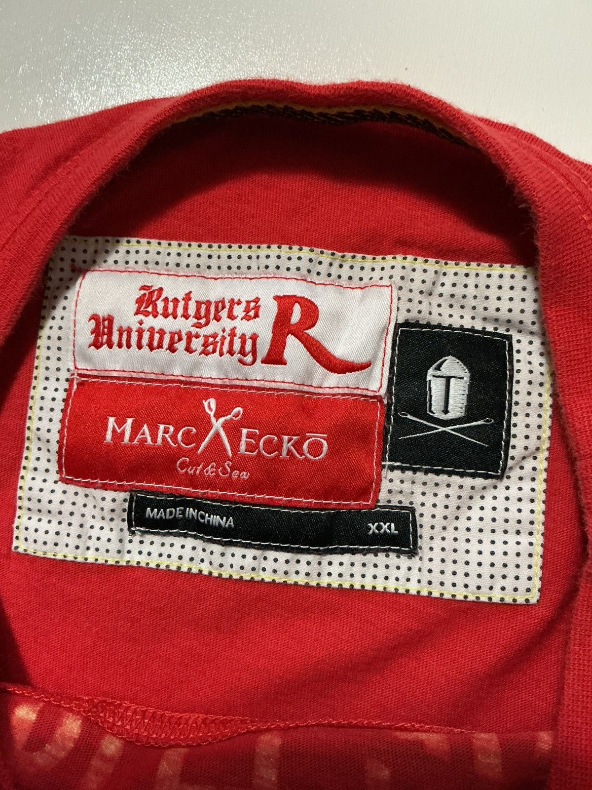 Marc Ecko Marc Ecko Rutgers University Scarlet Knights Y2K T-Shirt Size US XXL / EU 58 / 5 - 8 Thumbnail