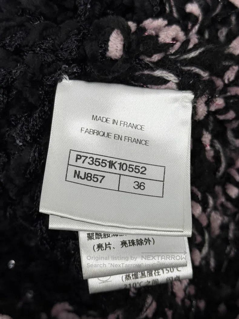 Chanel Chanel Velvet-like thick knitted top pearl vest Size XS / US 0-2 / IT 36-38 - 5 Thumbnail