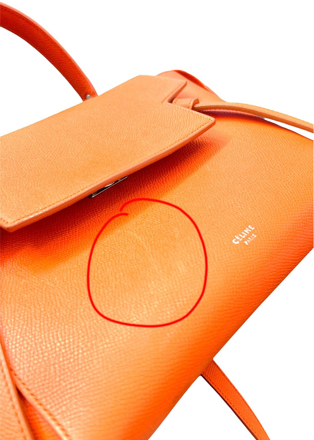 Celine Celine Leather Crossbody Bag Orange Size ONE SIZE - 7 Thumbnail