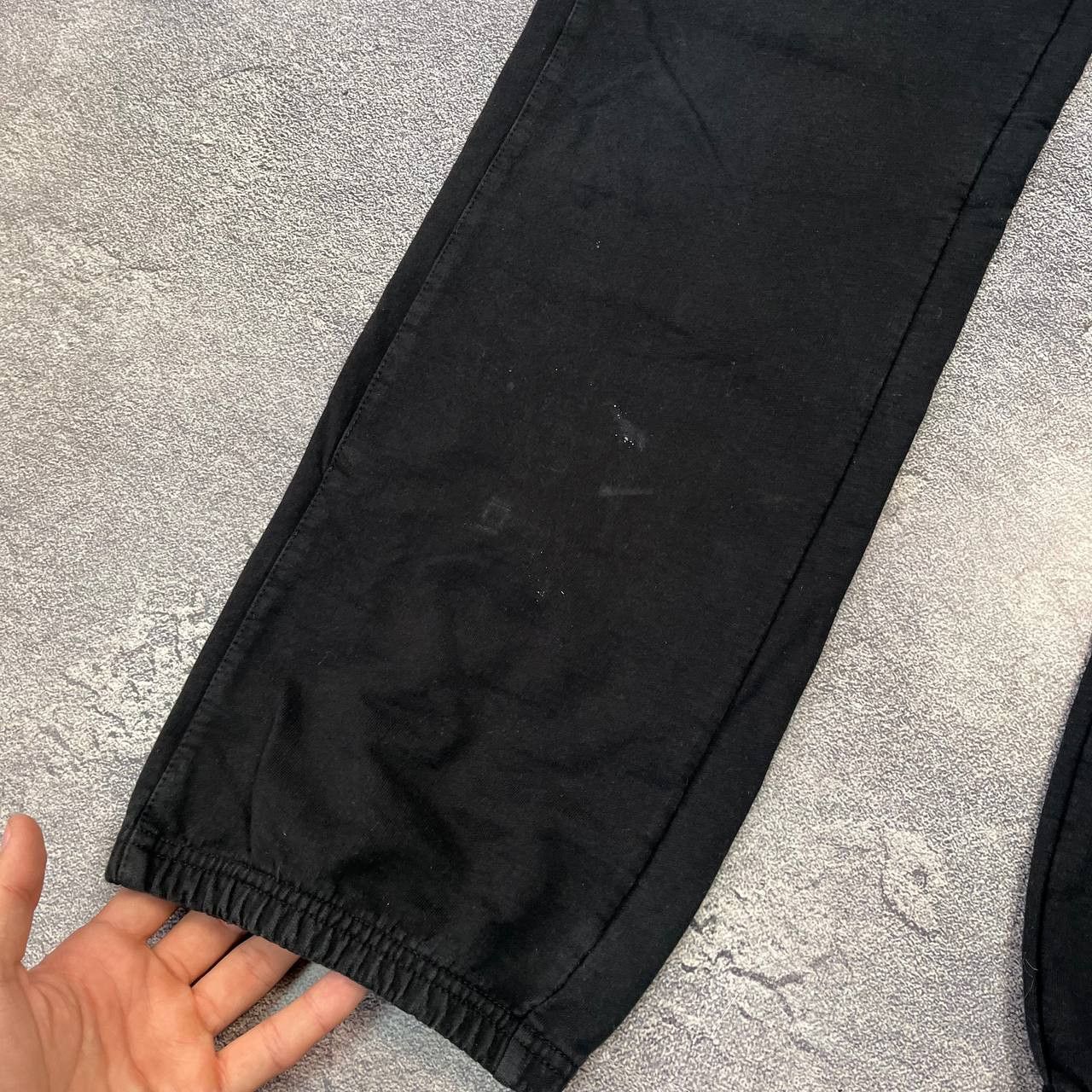 Nike Vintage Nike Black Drill Baggy Sweatpants Pants Sz M Size US 33 - 3 Thumbnail