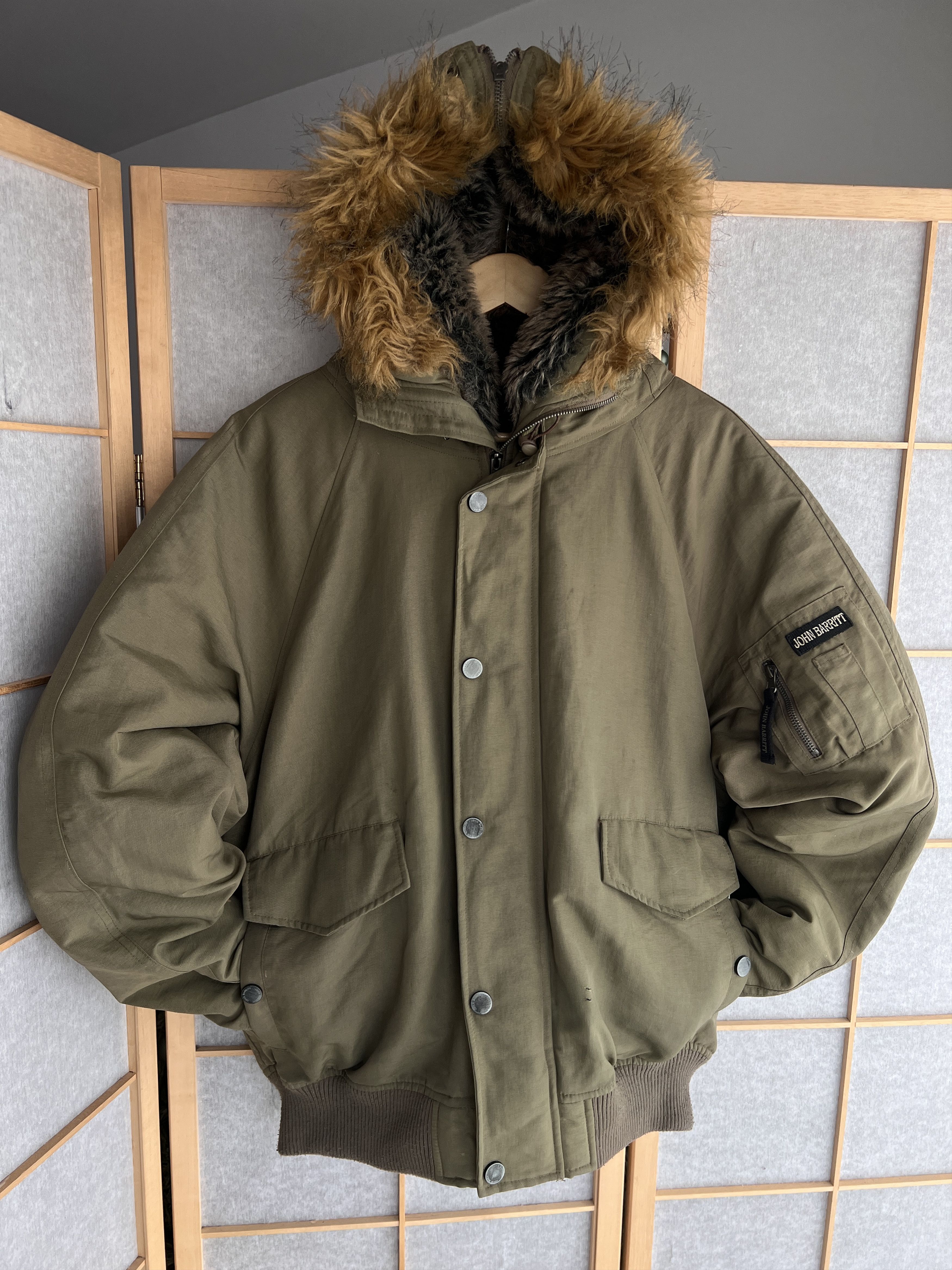 Le Grande Bleu (L.G.B.) Avant garde vintage faux fur hood bomber jacket y2k cropped Size US L / EU 52-54 / 3 - 1 Thumbnail
