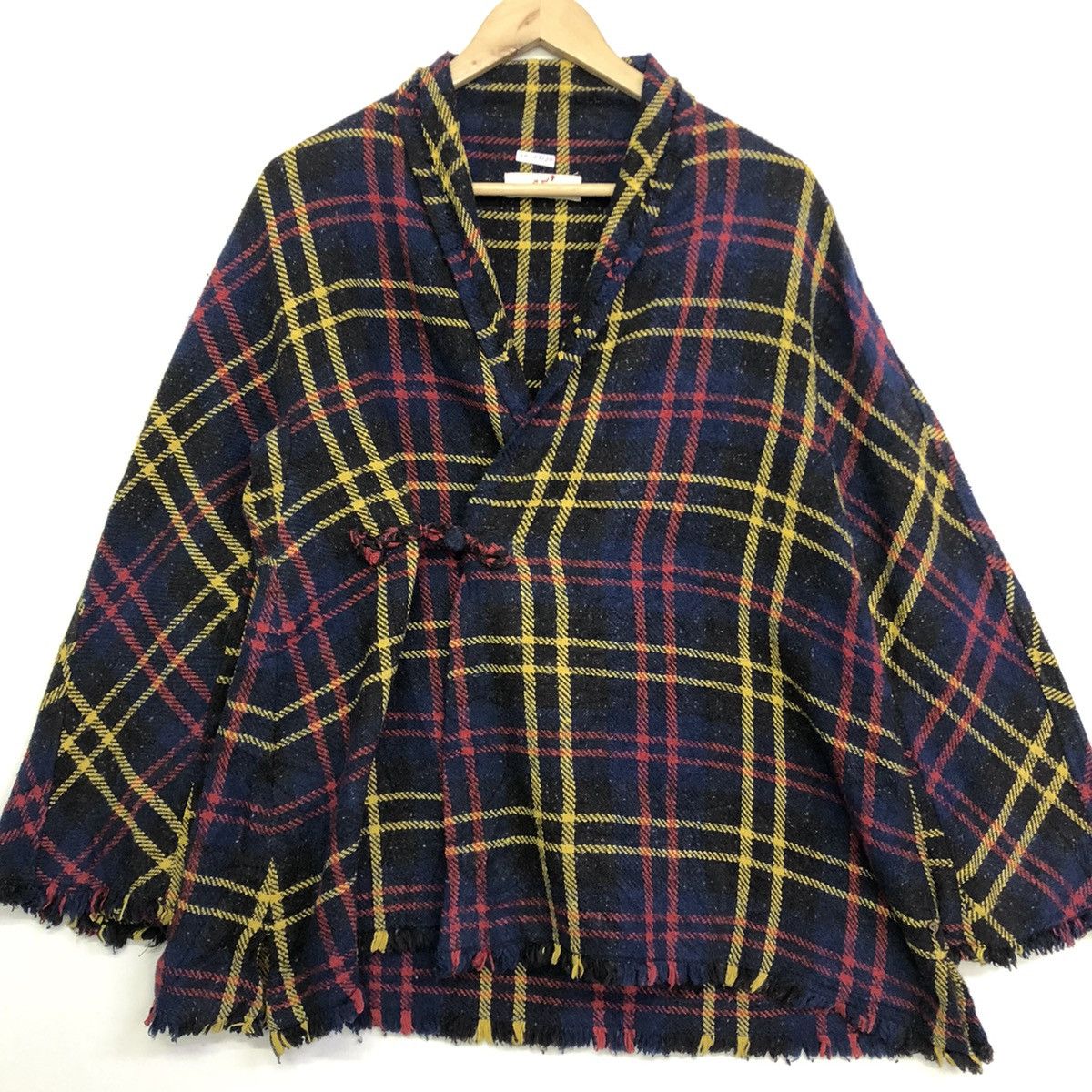 45rpm 45 RPM Tartan Pleated Knitt Cardigan Outerwear Size US M / EU 48-50 / 2 - 3 Thumbnail