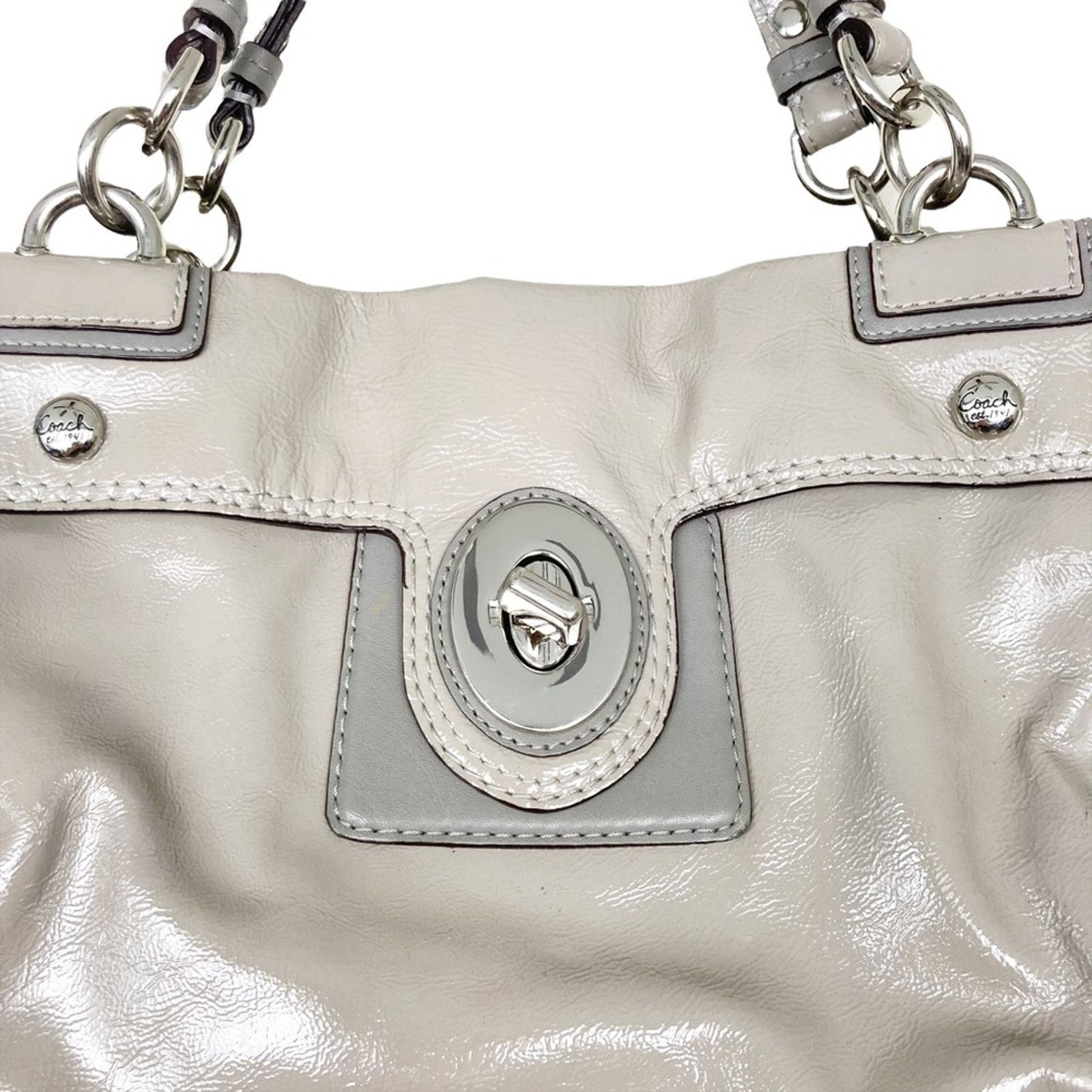 Coach Coach Peyton Patent Leather Carryall Bag 9756M Size ONE SIZE - 5 Thumbnail