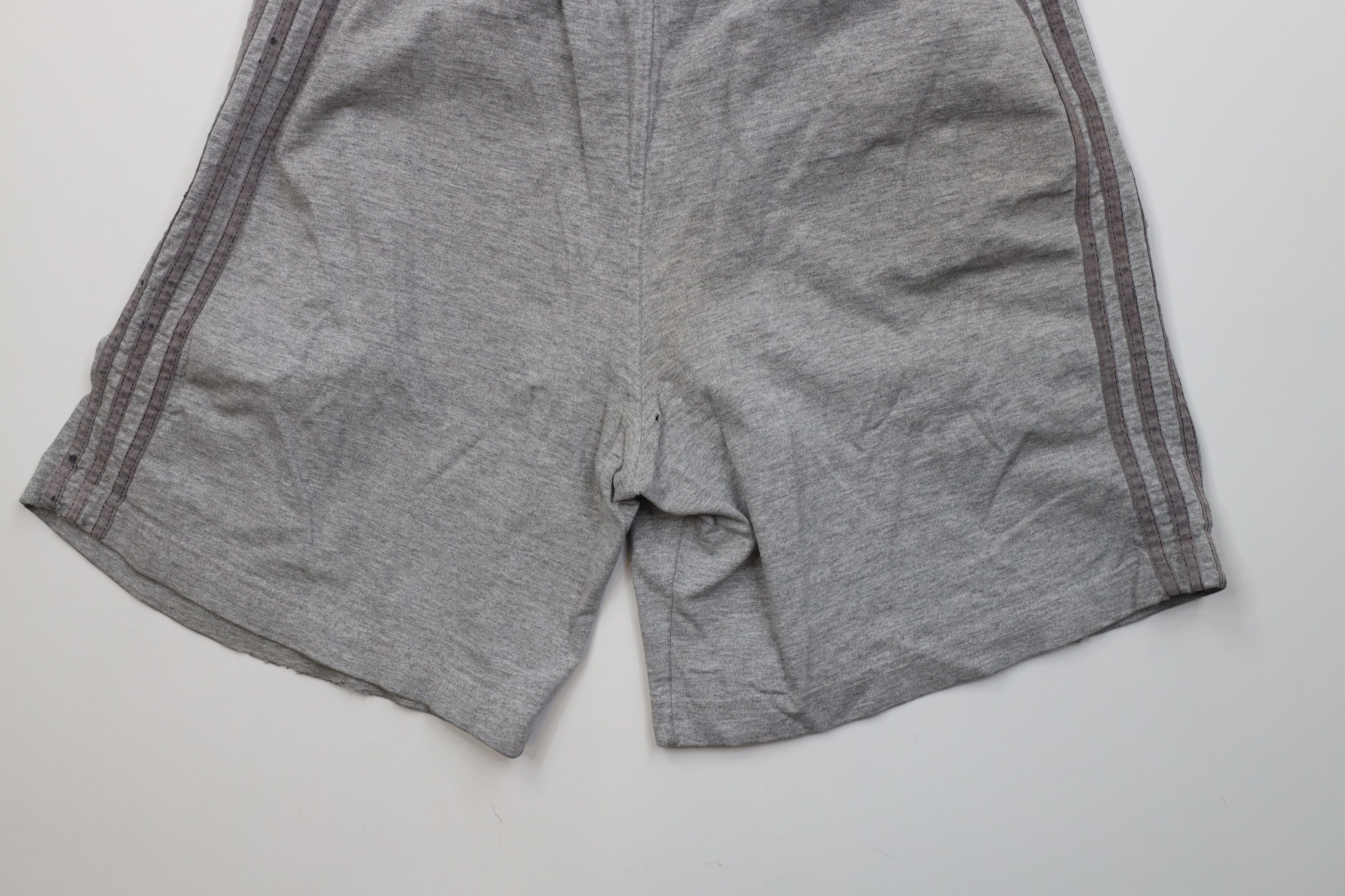 Adidas Vintage 90s Adidas Spell Out Above Knee Shorts Gray USA Size US 34 / EU 50 - 15 Thumbnail