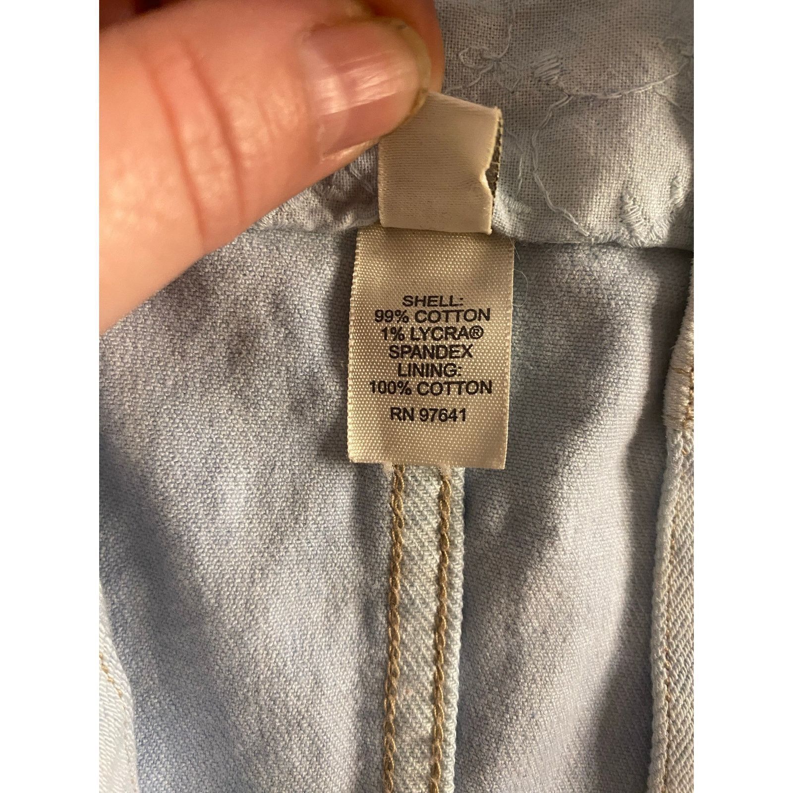 J. Jill Hand Dyed Light Wash Stretch Denim Jacket J. Jill LP Petite Size L / US 10 / IT 46 - 5 Thumbnail