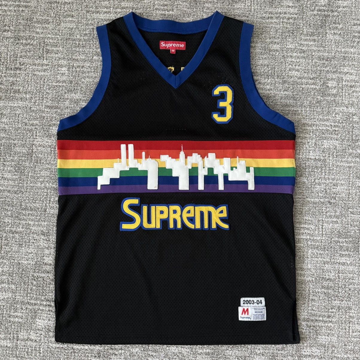 Supreme 2003 Supreme Denver Nuggets Skyline Jersey Size US M / EU 48-50 / 2 - 10 Thumbnail