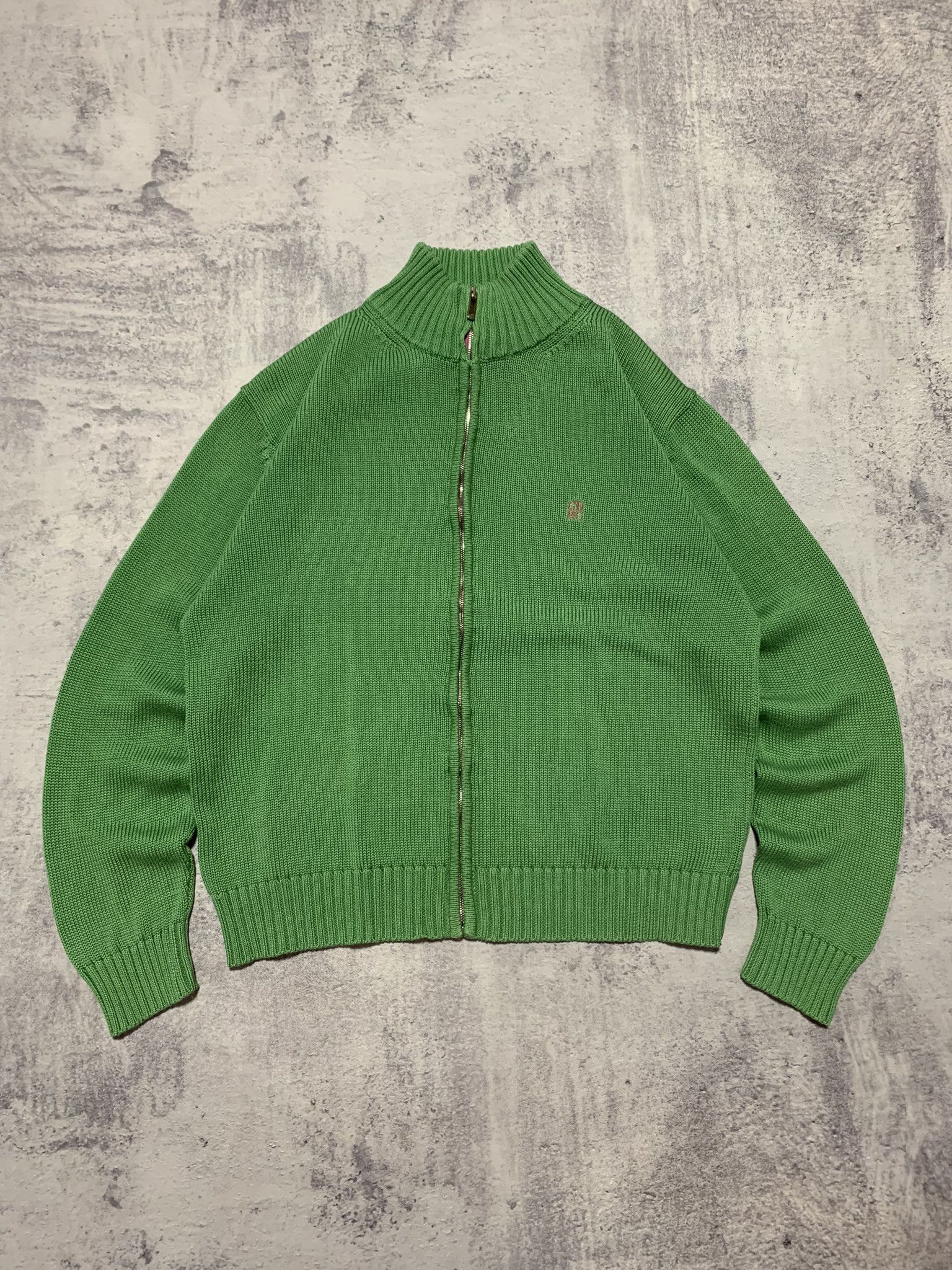 Carolina Herrera Carolina Herrera Green Full Zip Cardigan Men Size L Size US L / EU 52-54 / 3 - 1 Thumbnail