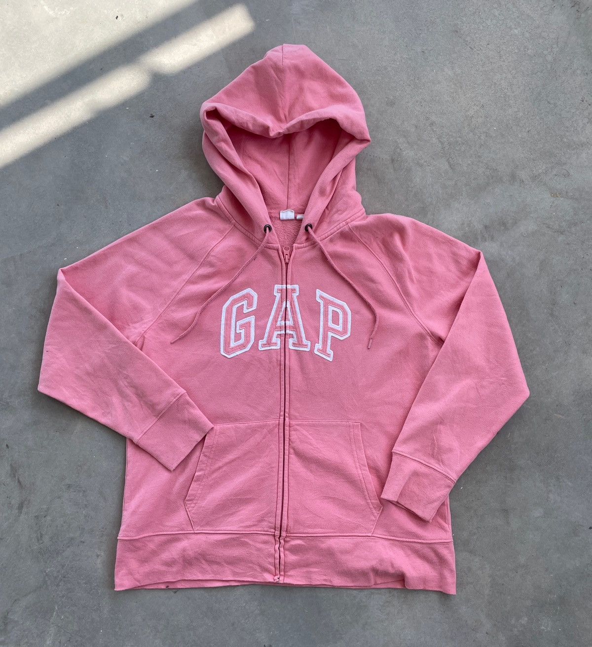 Gap × Vintage GAP SPELLOUT HOODIE Size US L / EU 52-54 / 3 - 1 Thumbnail