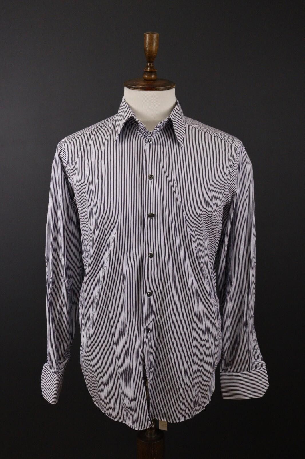 Eton Eton Contemporary Fit Stripe Luxury Shirt Size 42 / 16 Size US M / EU 48-50 / 2 - 1 Thumbnail