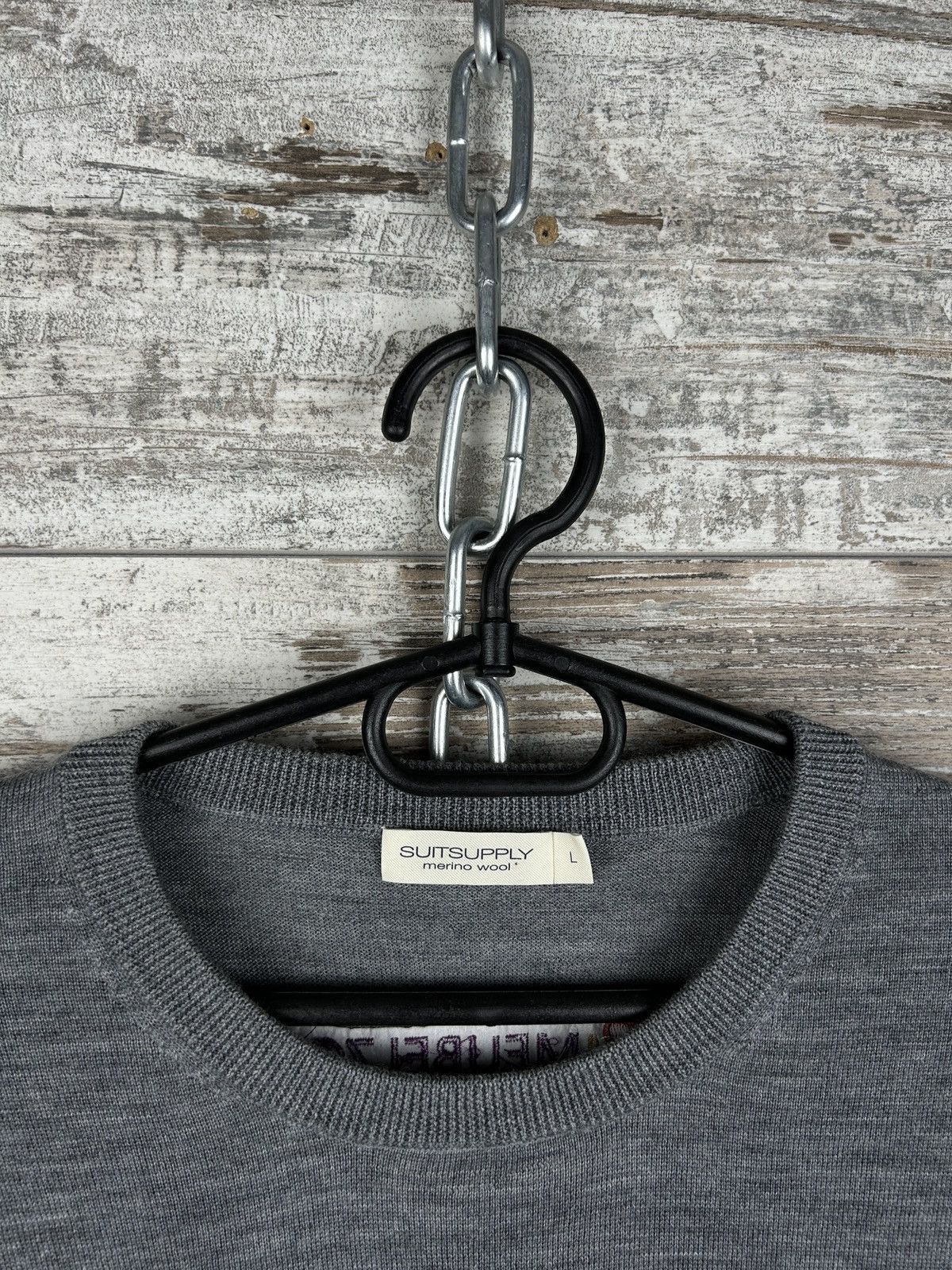 Suitsupply × Vintage Mens Suitsupply merino wool sweater luxury size L knitwear Size US L / EU 52-54 / 3 - 3 Thumbnail