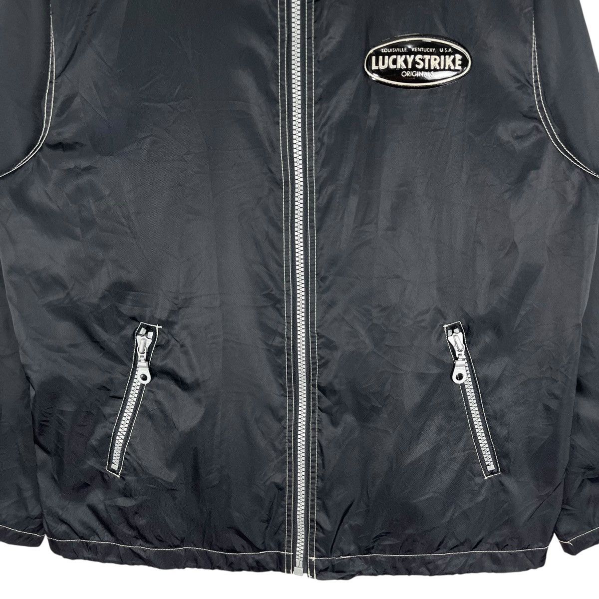 Vintage Vintage Lucky Strike Zipper Light Jacket Size US M / EU 48-50 / 2 - 3 Thumbnail