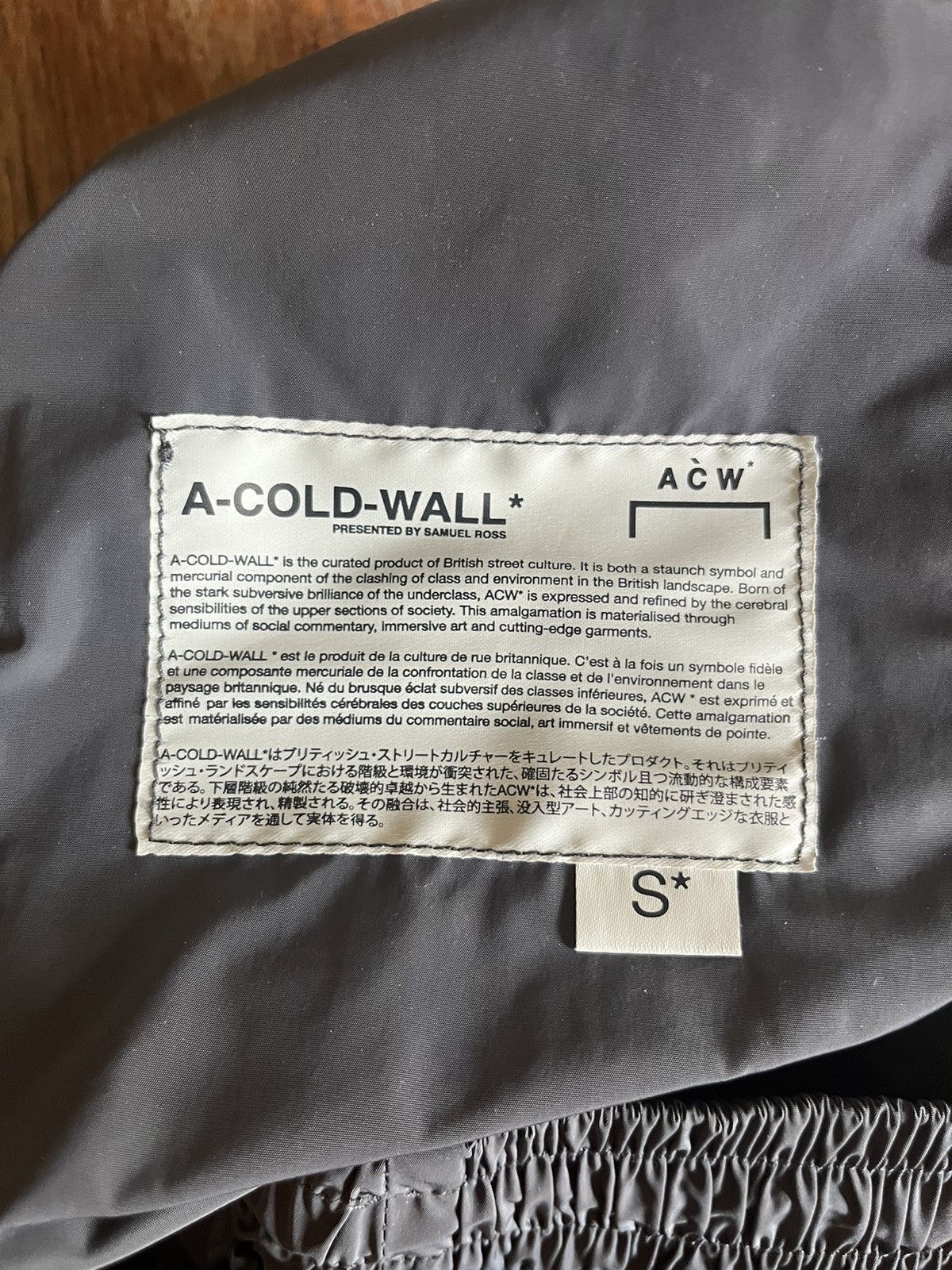 A-COLD-WALL* A Cold Wall Grey Pants Size US 29 - 9 Thumbnail