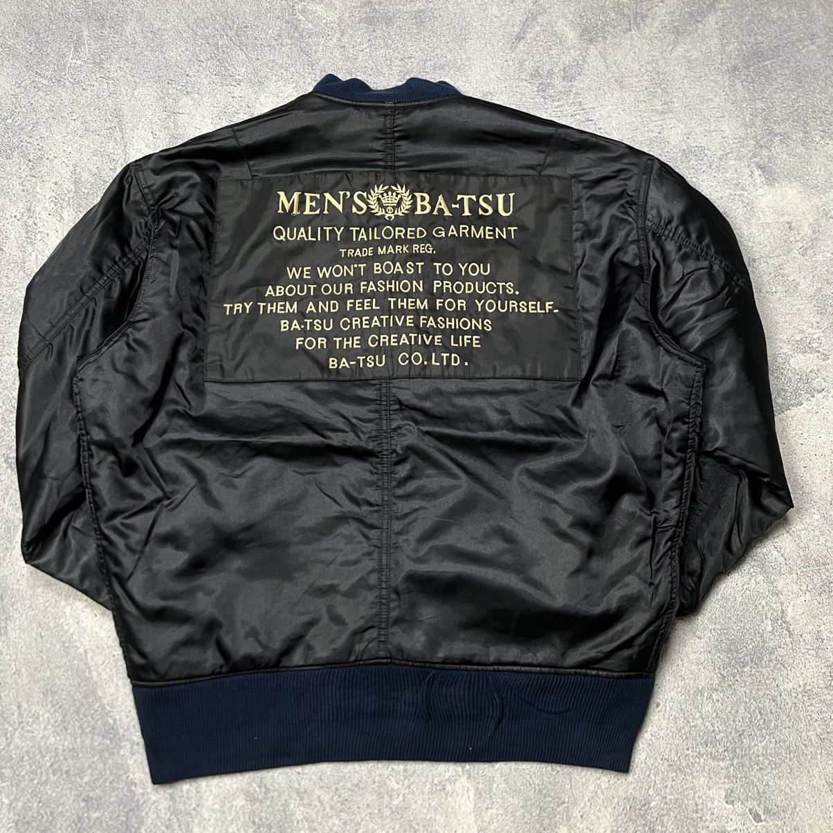 Japanese Brand 💸NEED GONE💸 Reversible Bomber Jacket BA-TSU Type MA1 Size US XL / EU 56 / 4 - 1 Thumbnail