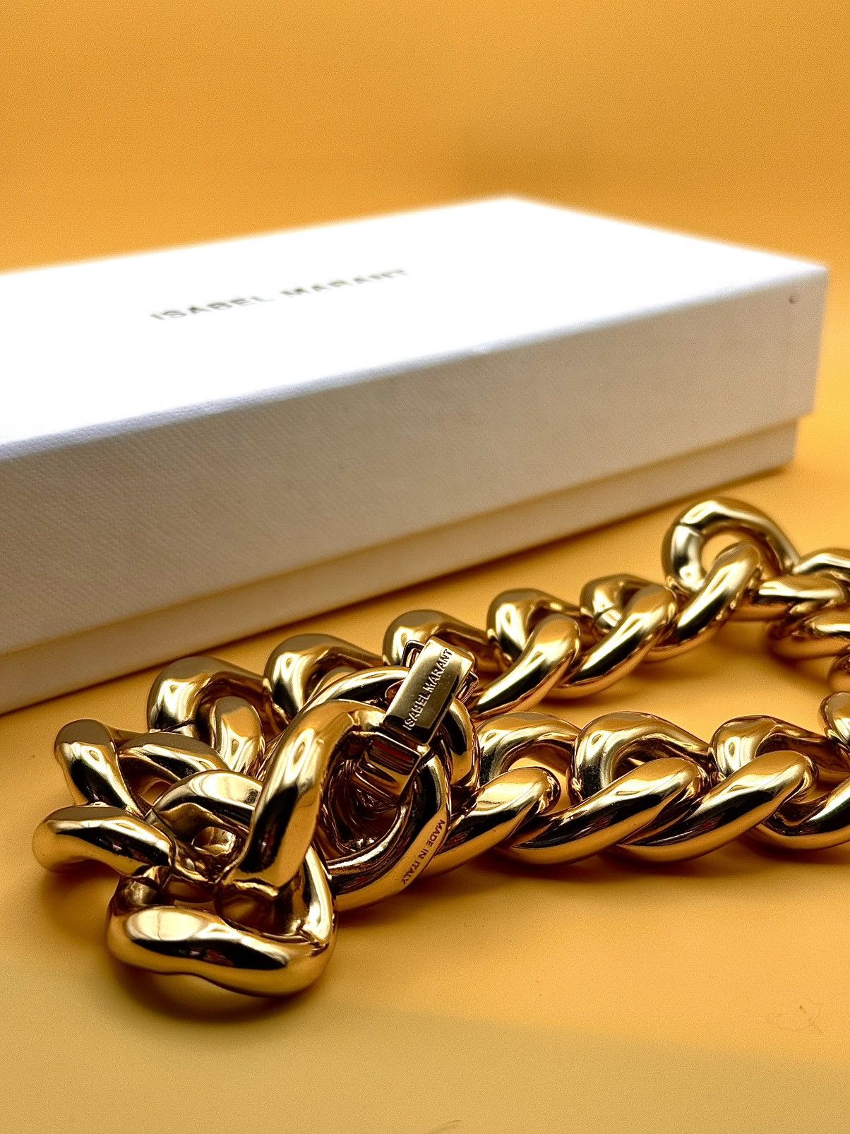 Isabel Marant Isabel Marant Chunky Gold Chain Necklace | Curb Link Choker Size ONE SIZE - 2 Thumbnail