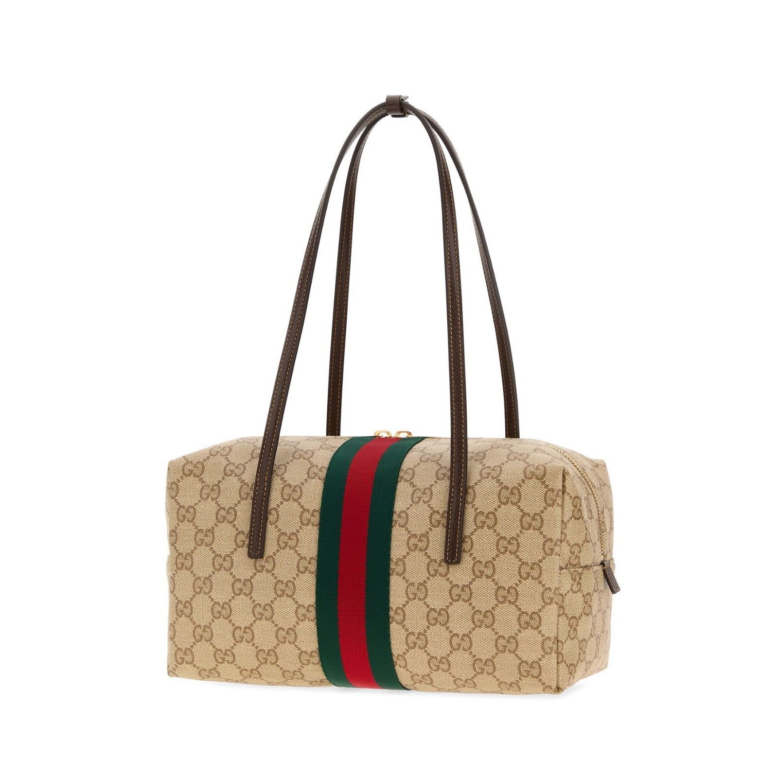 Gucci Gucci Melrose Medium $2000 Sand GG Canvas Boston Bag New & A Size ONE SIZE - 2 Thumbnail