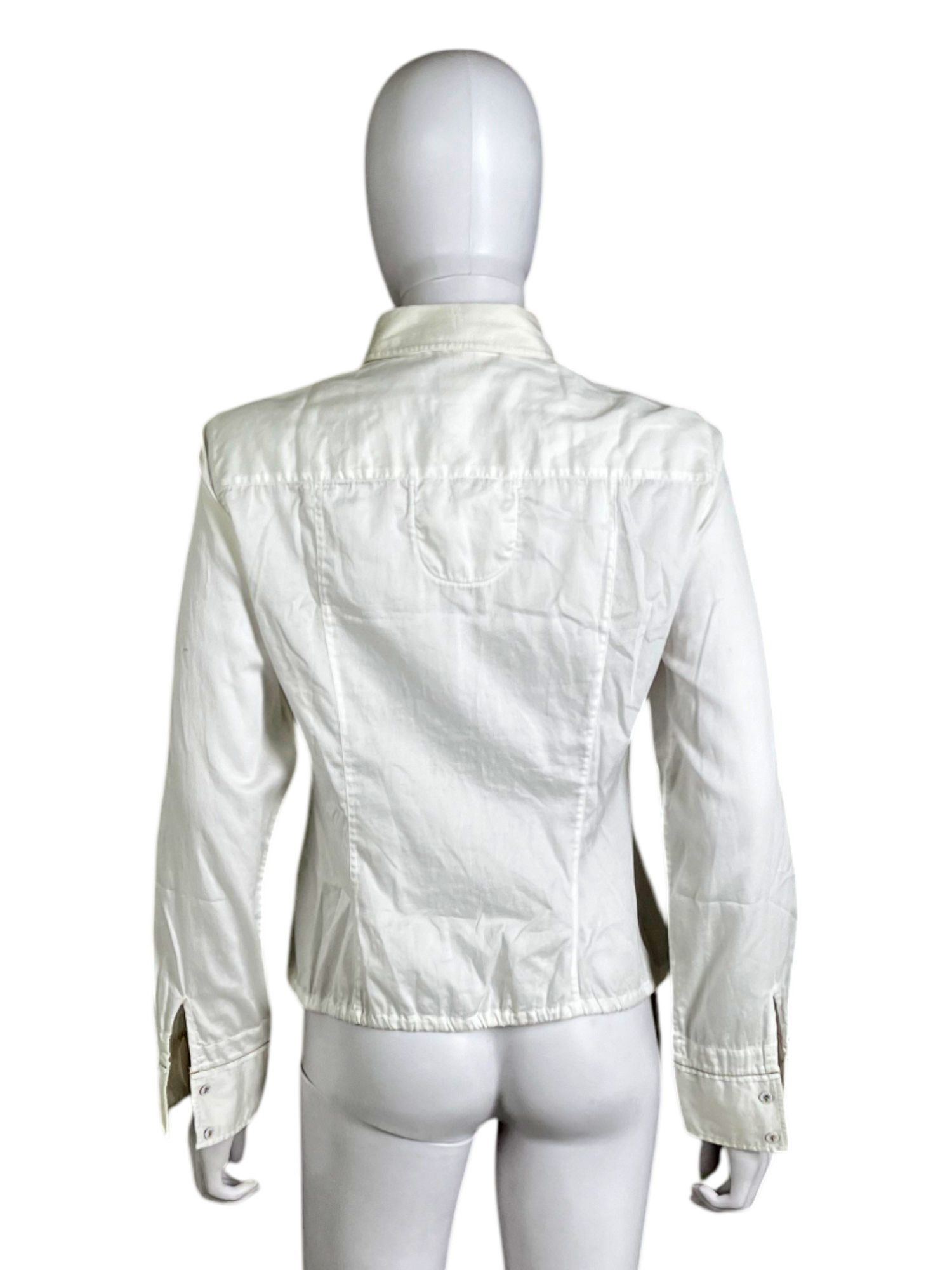 Marithe + Francois Girbaud 2000's Tactical Button Up White Shirt Size M / US 6-8 / IT 42-44 - 3 Thumbnail