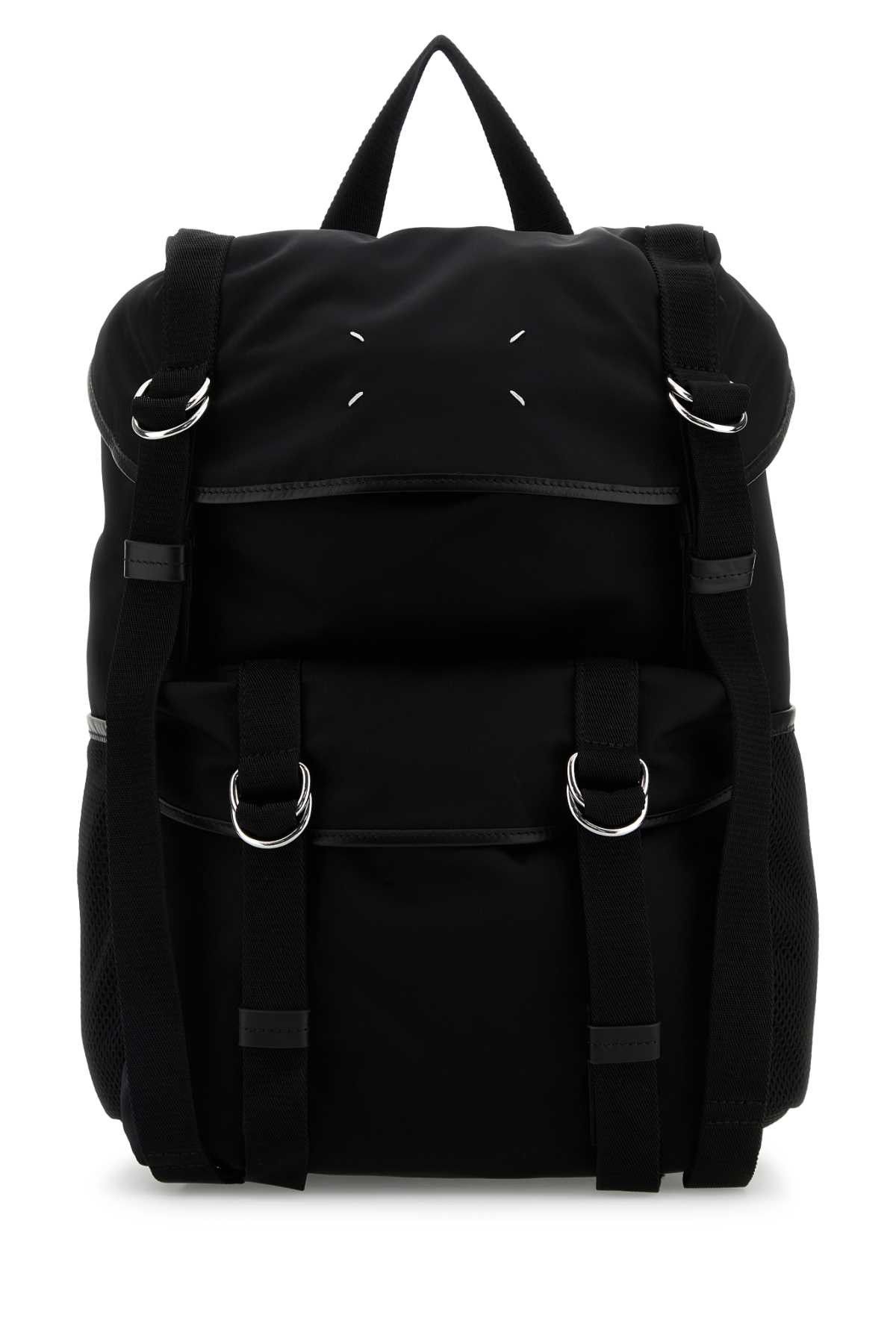 Maison Margiela Black Canvas Backpack Size ONE SIZE - 1 Thumbnail