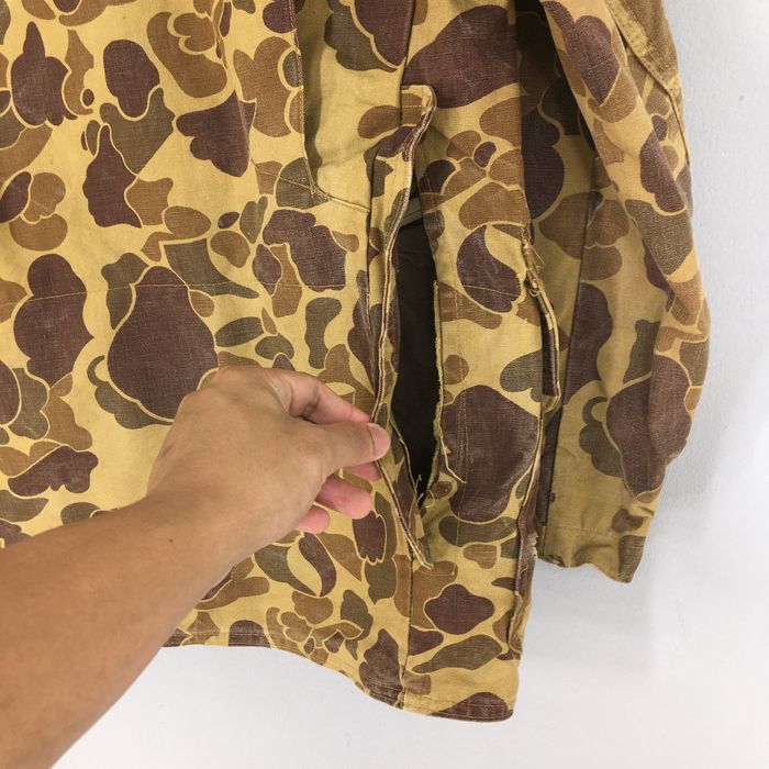 Vintage Columbia Duck Camo 3 in 1 Hunting Jacket sz XL with game bag! 