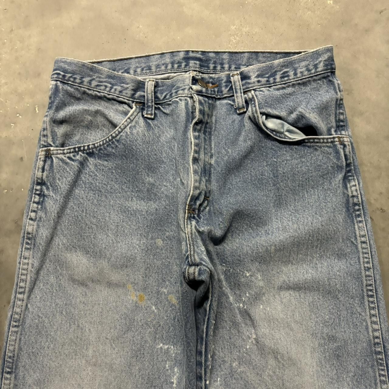 Japanese Brand × Vintage Crazy Vintage Y2K/2000s Grunge Faded Light Wash Essential Denim Jeans! Size US 32 / EU 48 - 5 Thumbnail