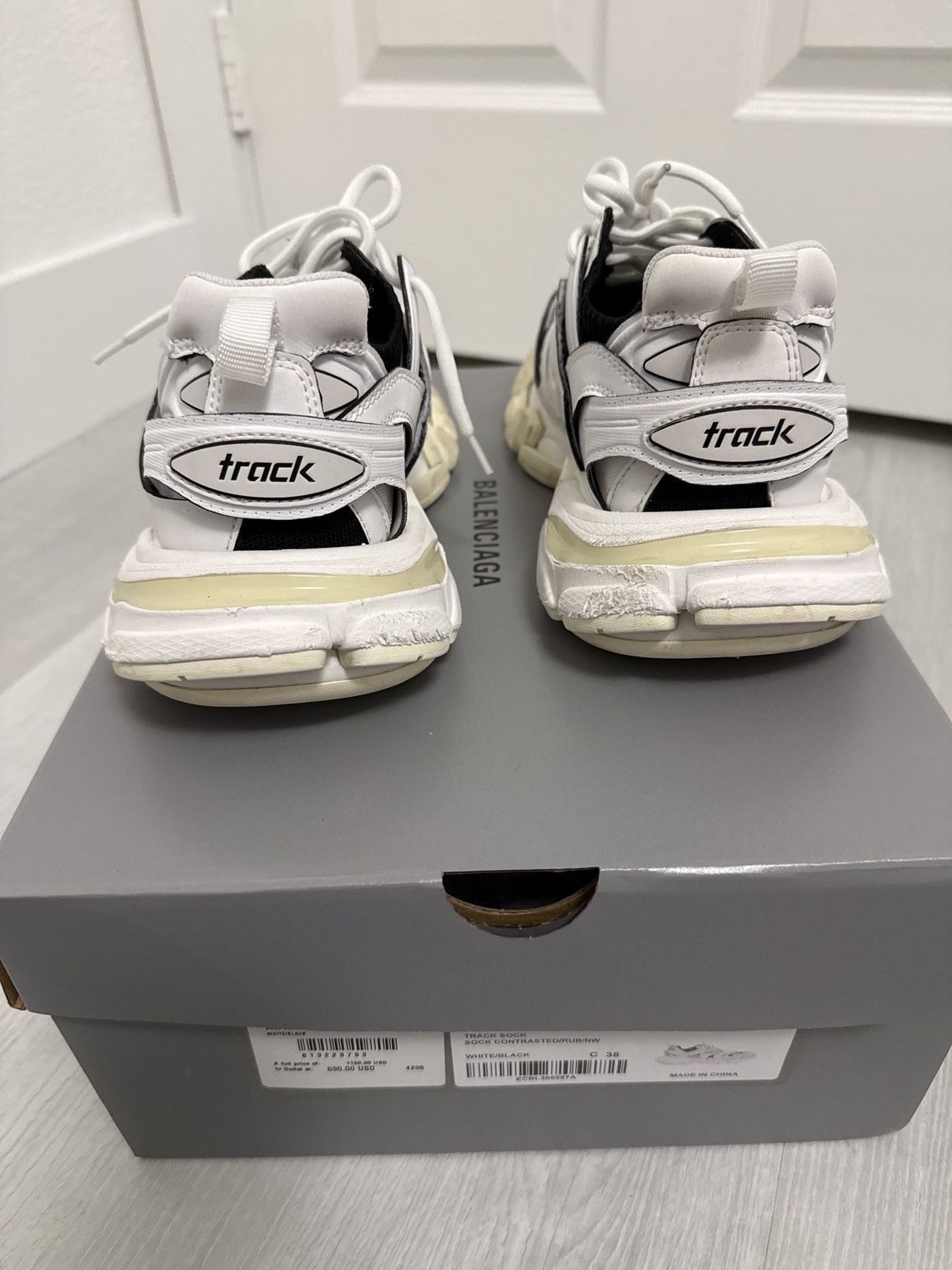 Balenciaga Balenciaga Track Sock Size US 8 / IT 38 - 4 Thumbnail