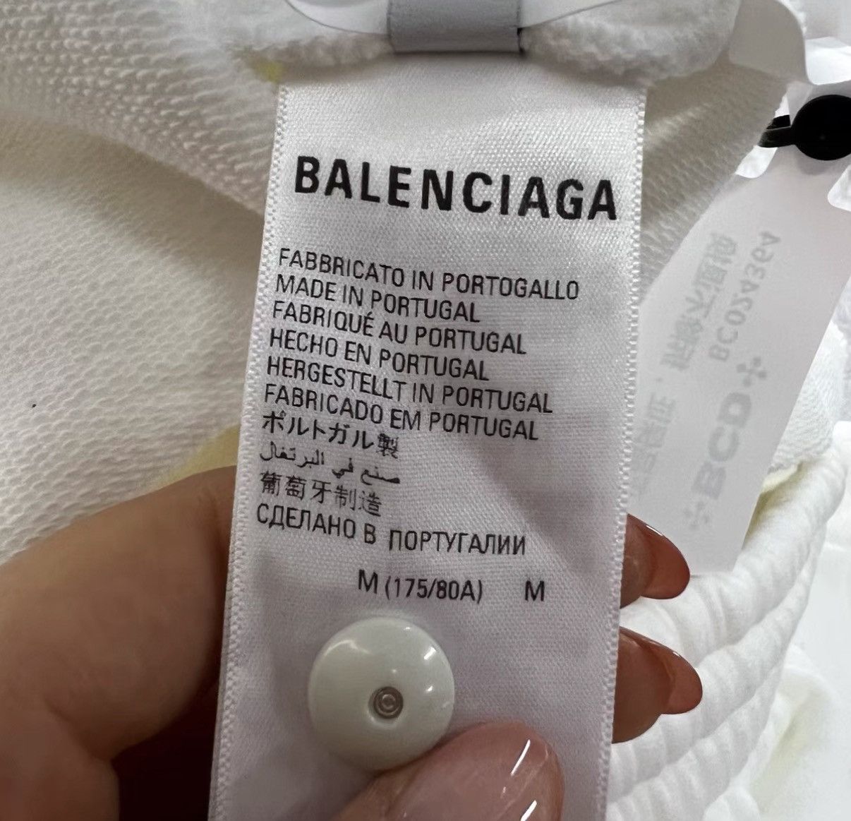 Balenciaga Balenciaga White Mini Logo Embroidered Shorts J41 Size US 34 / EU 50 - 5 Thumbnail