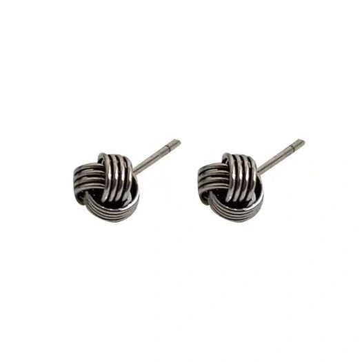 Jewelry × Vintage 925 silver retro punk earrings Size ONE SIZE - 4 Thumbnail