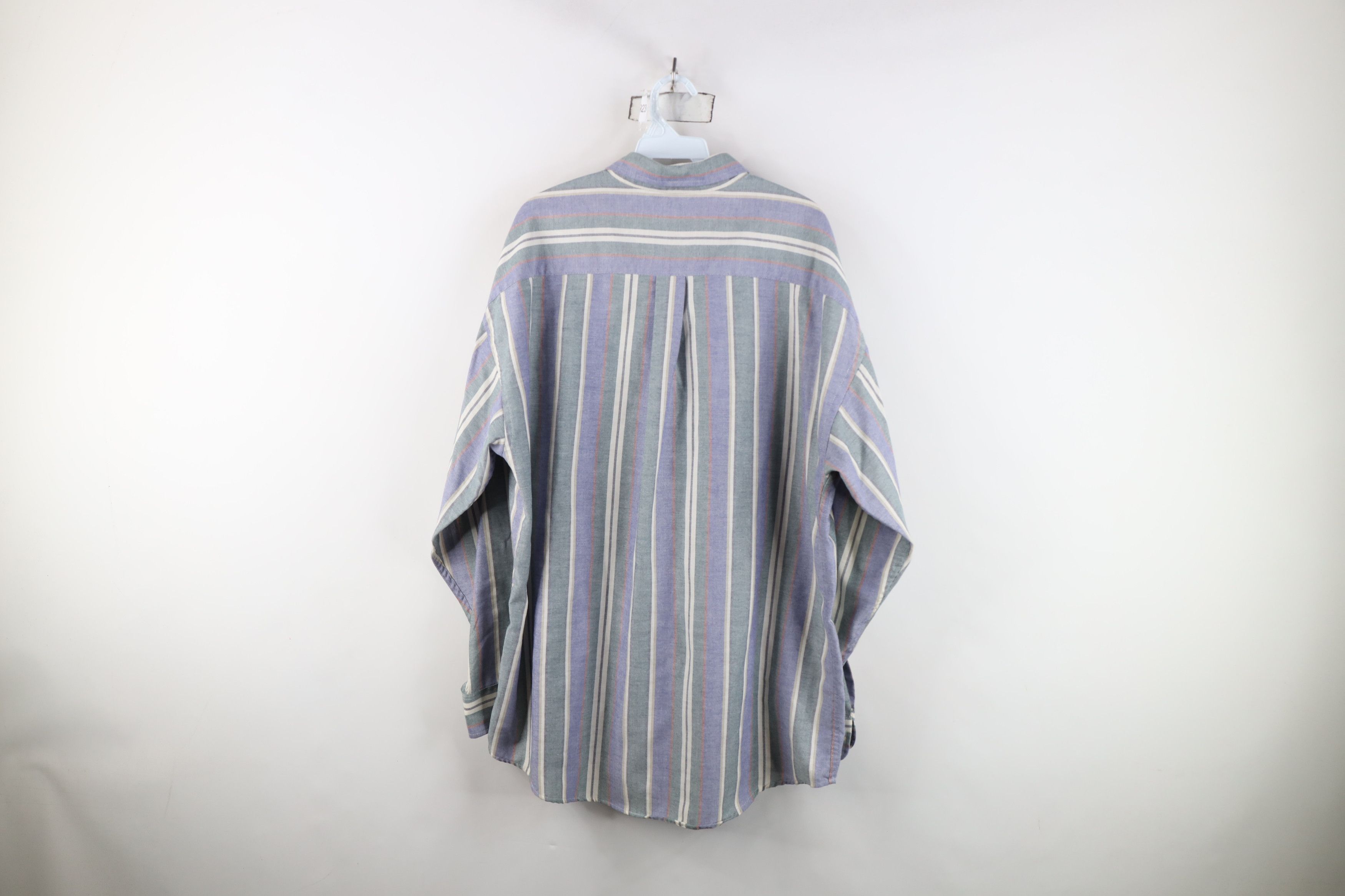 Vintage Vintage 90s Streetwear Block Oxford Cotton Button Down Shirt Size US XL / EU 56 / 4 - 7 Thumbnail